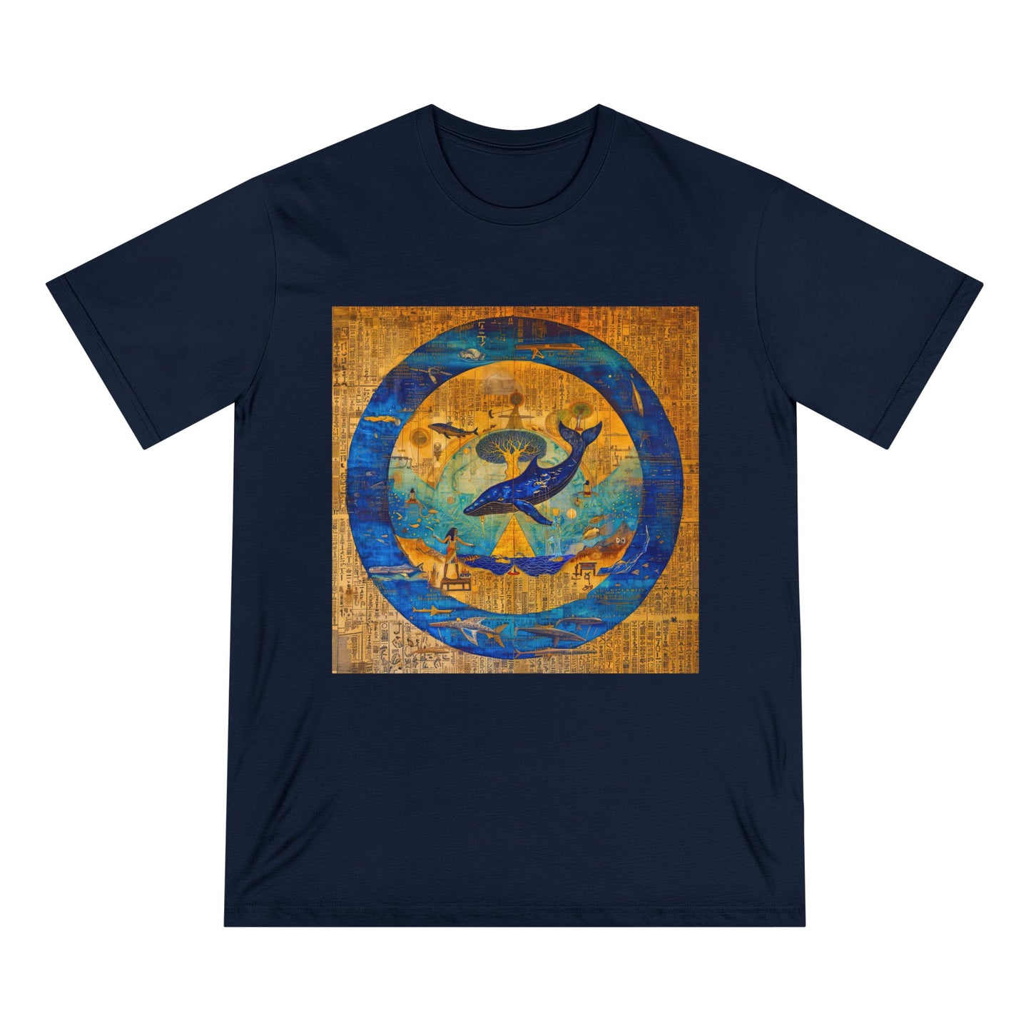 Sirius Codex: Whale Guardian and the Tree of Light-Unisex 100% Organic Cotton T-Shirt