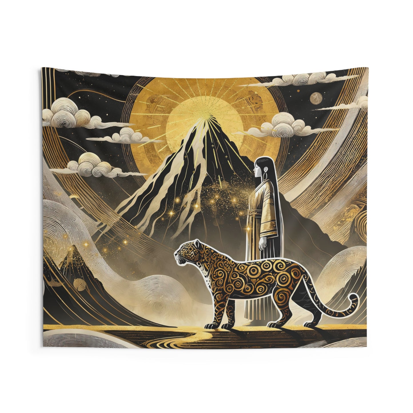 Golden Dream & Jaguar's Path- Indoor Wall Tapestry