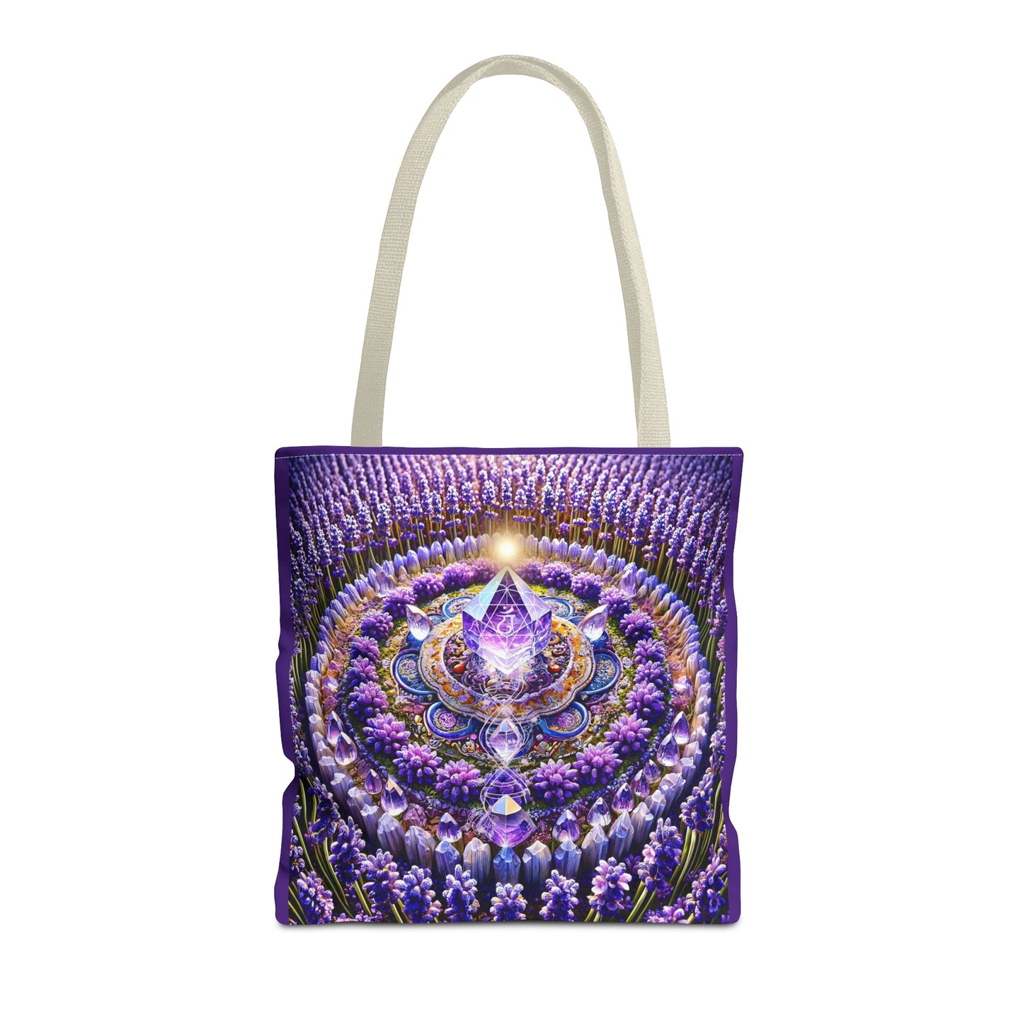 Violet Flame Mandara-Spirit Tote Bag -