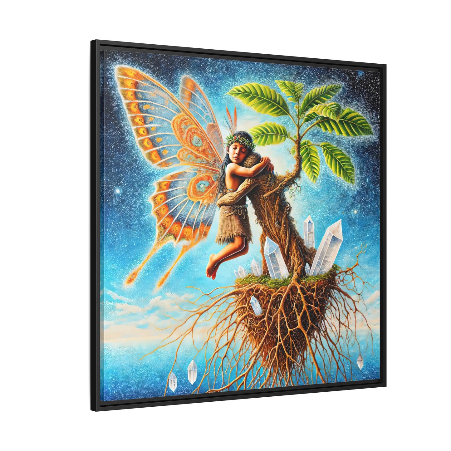 Child of The Earth-Framed Canvas Art