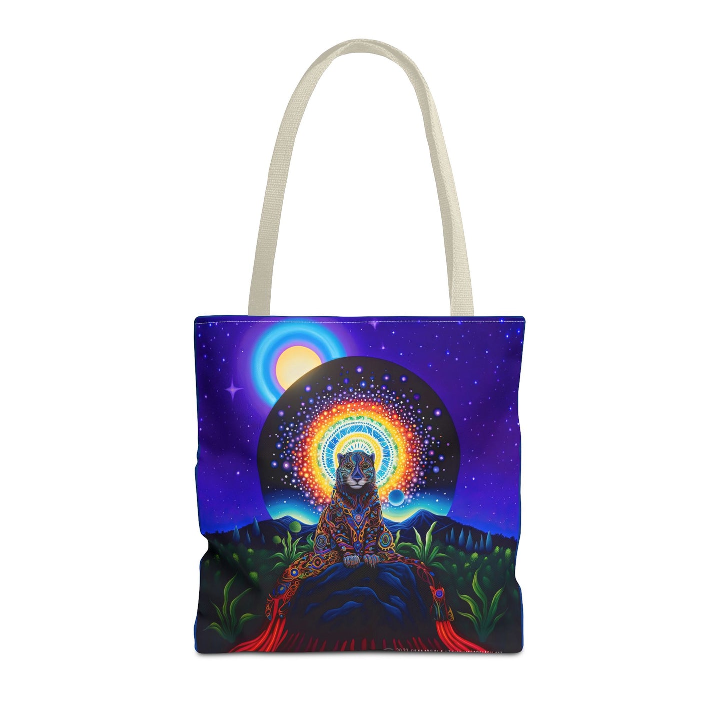 Cosmic Jaguar Tote Bag