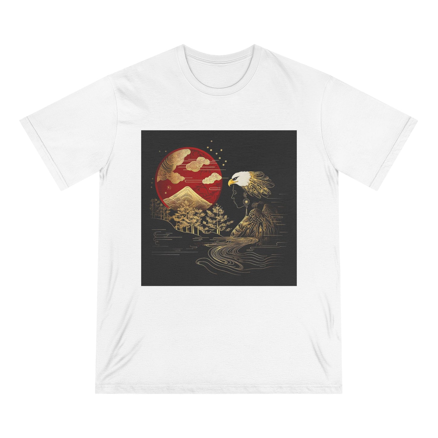 The Golden Eagle& Sun-Unisex 100% Organic Cotton T-Shirt