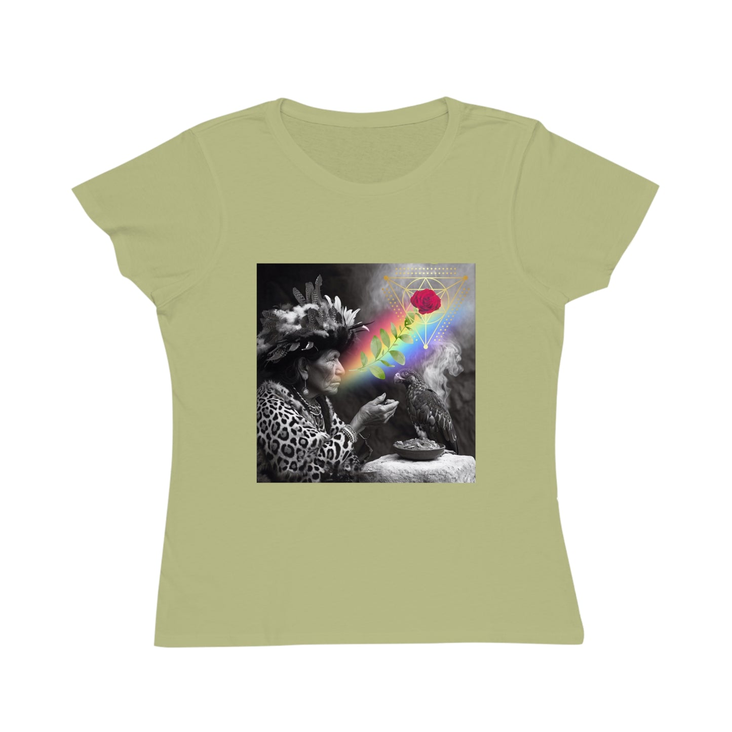Vision of the Medicine Woman-Women's 100%organic cotton T-Shirt -