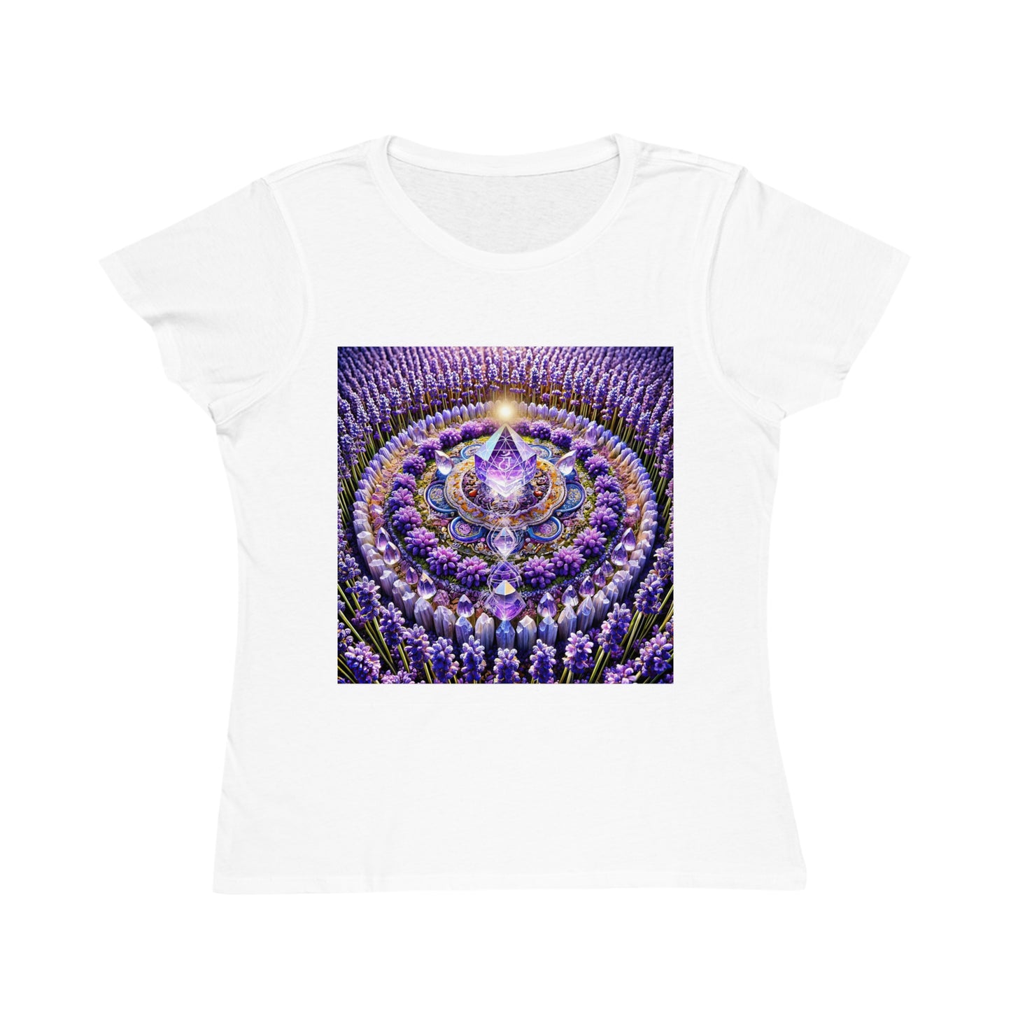Violet Flame Mandala -Organic Cotton Women's T-Shirt