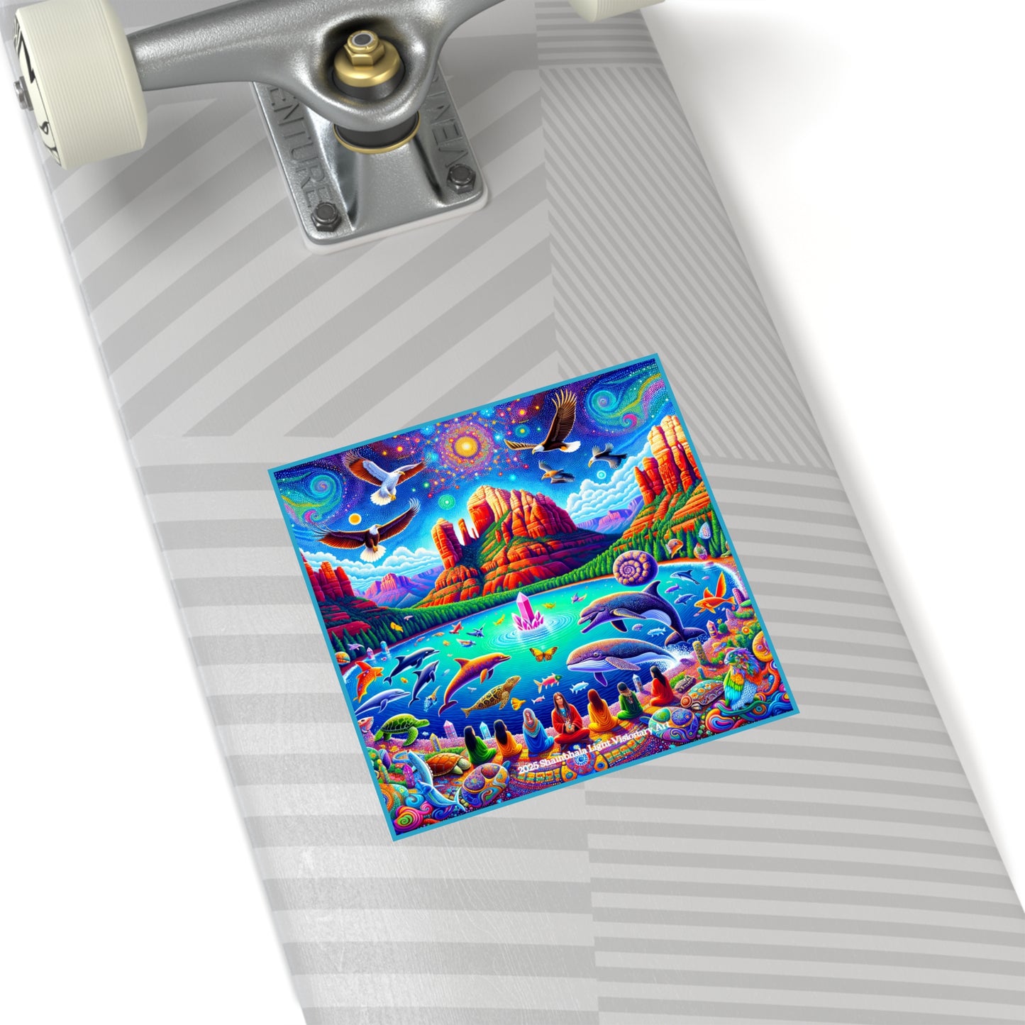 Dream Awake-Square Stickers ( Indoor & Outdoor)