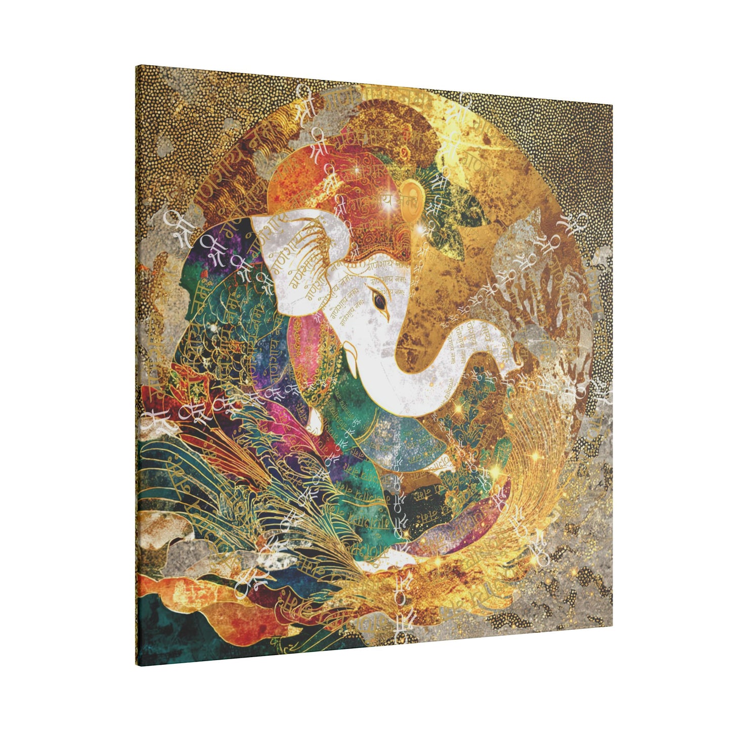 Blessing of Ganesha-Matte Premium Canvas Art