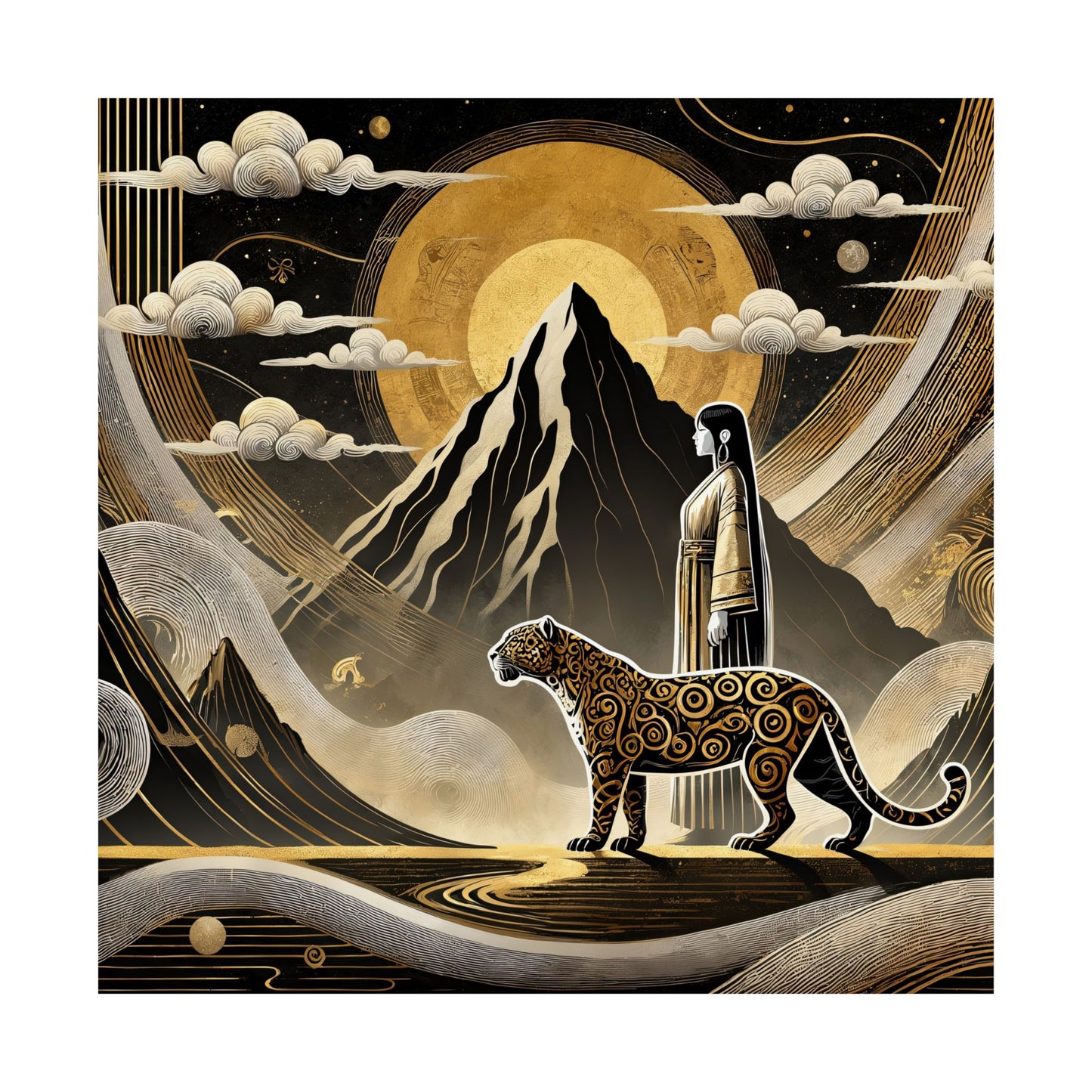 Golden Dream and Jaguar's Path-Museum Grade Matte Poster