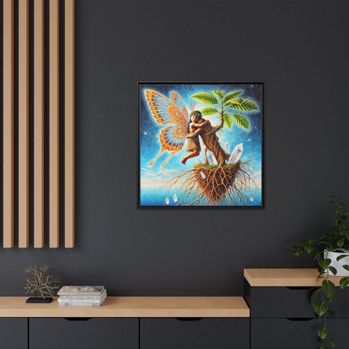Child of The Earth-Framed Canvas Art