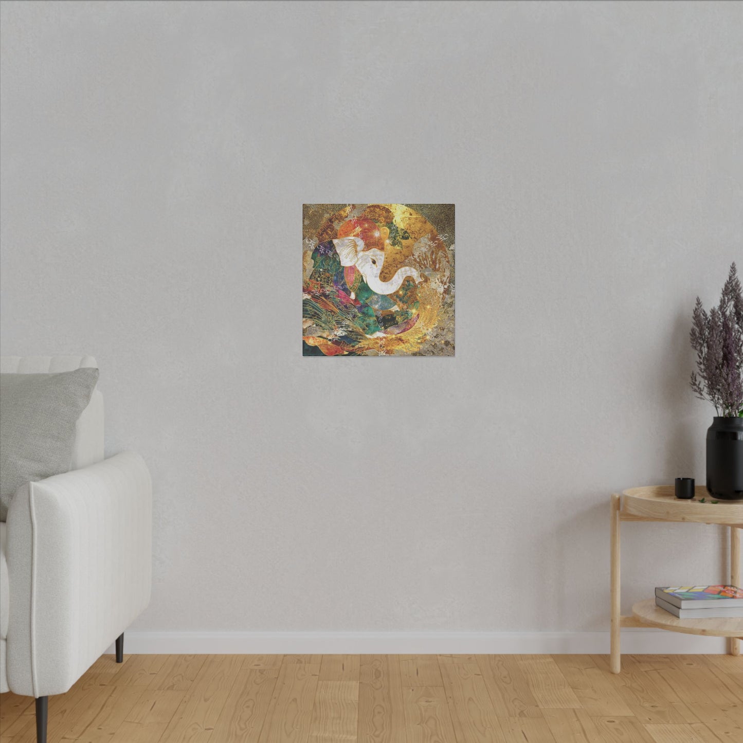 Blessing of Ganesha-Matte Premium Canvas Art