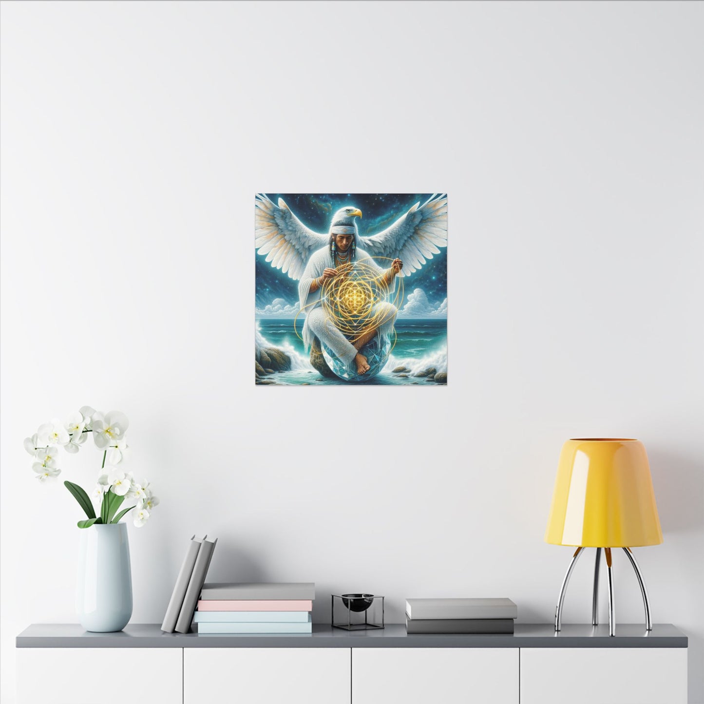 The Weaver of Light-Matte Canvas Art