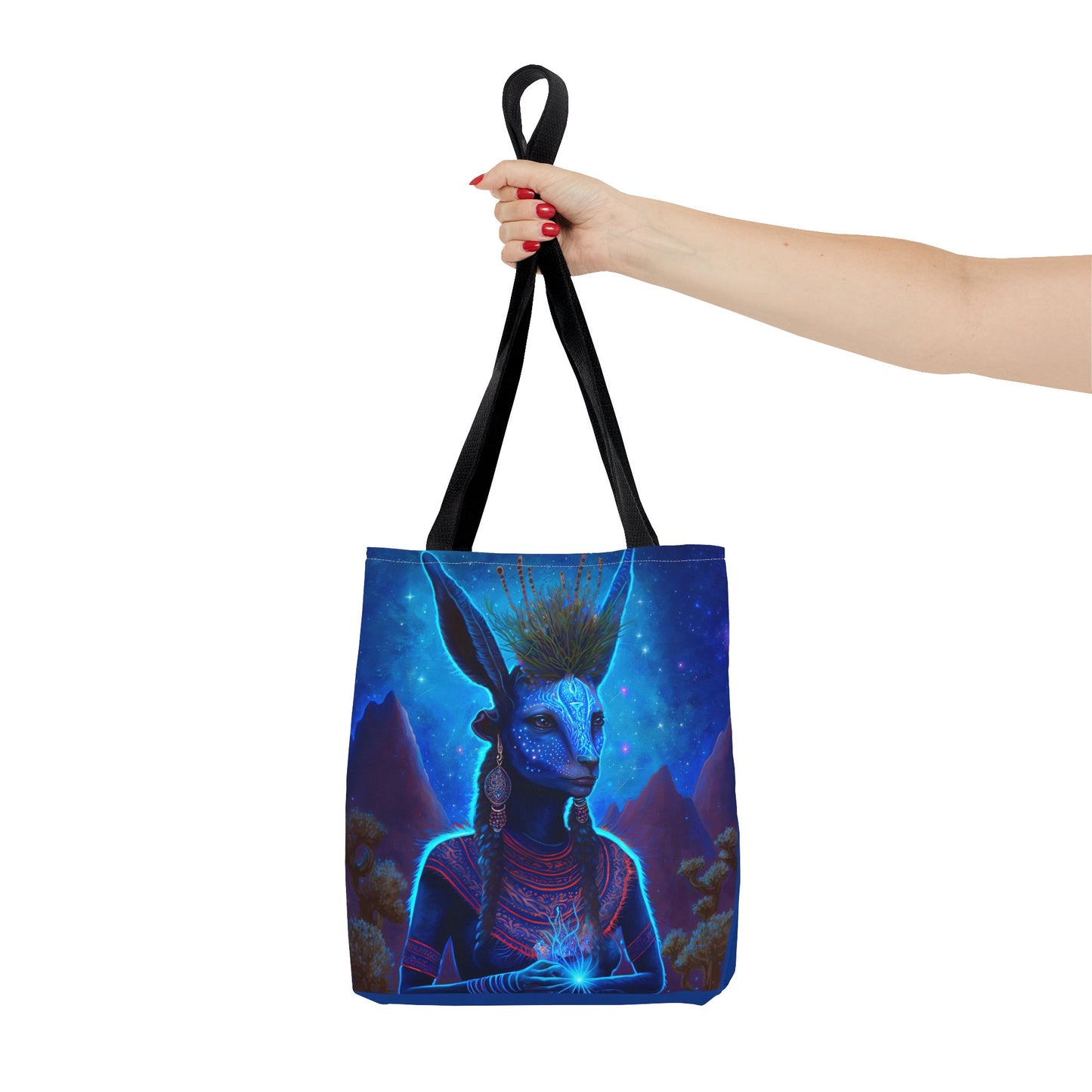 Sacred Blue Deer-Spirit Tote Bag