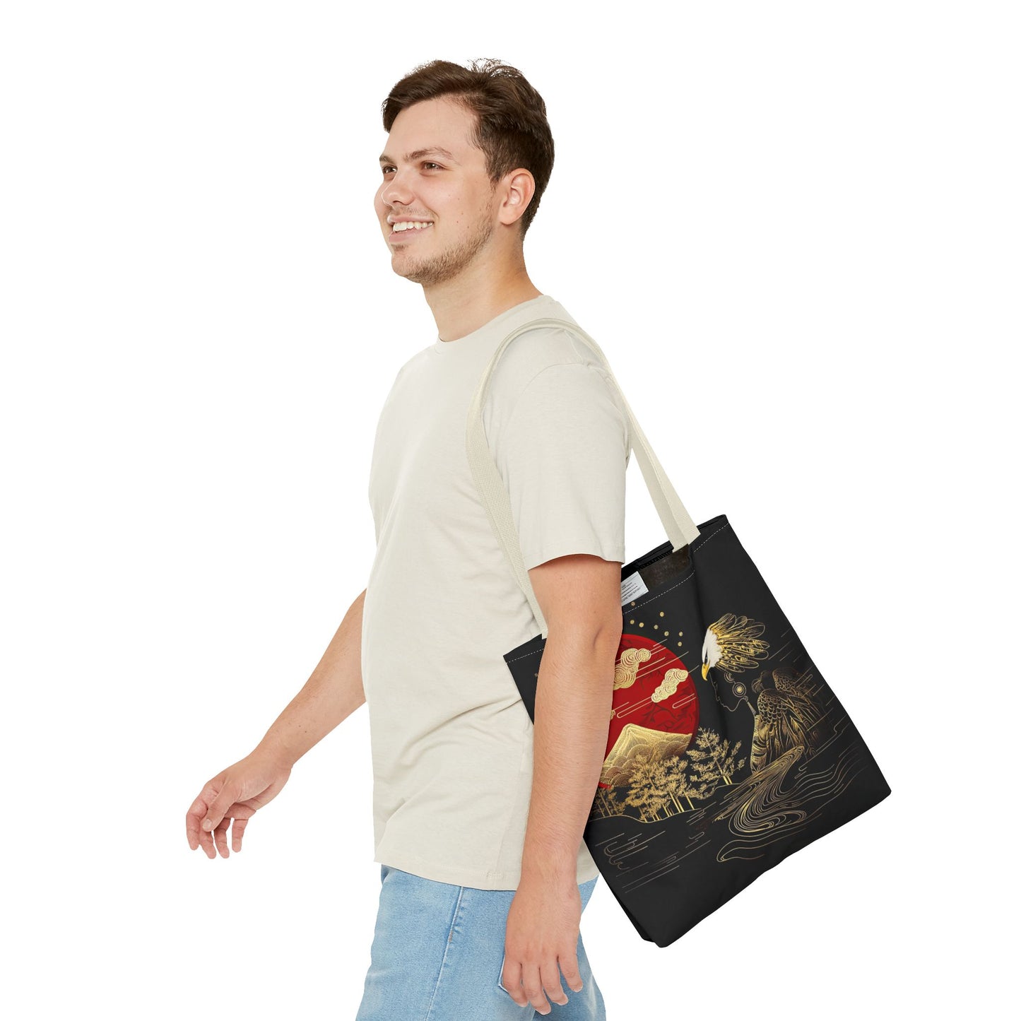 The Golden Eagle&Sun-Spirit Tote Bag