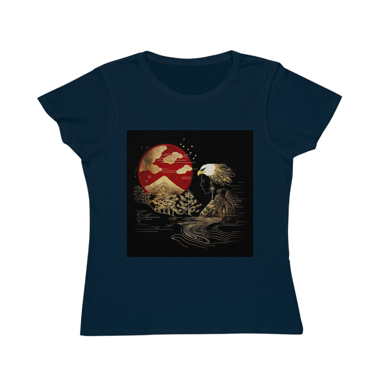 The Golden Eagle&Sun Women's 100% Organic Cotton T-Shirt