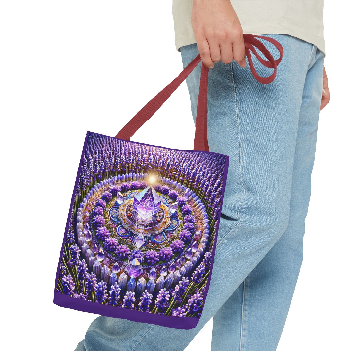 Violet Flame Mandara-Spirit Tote Bag -