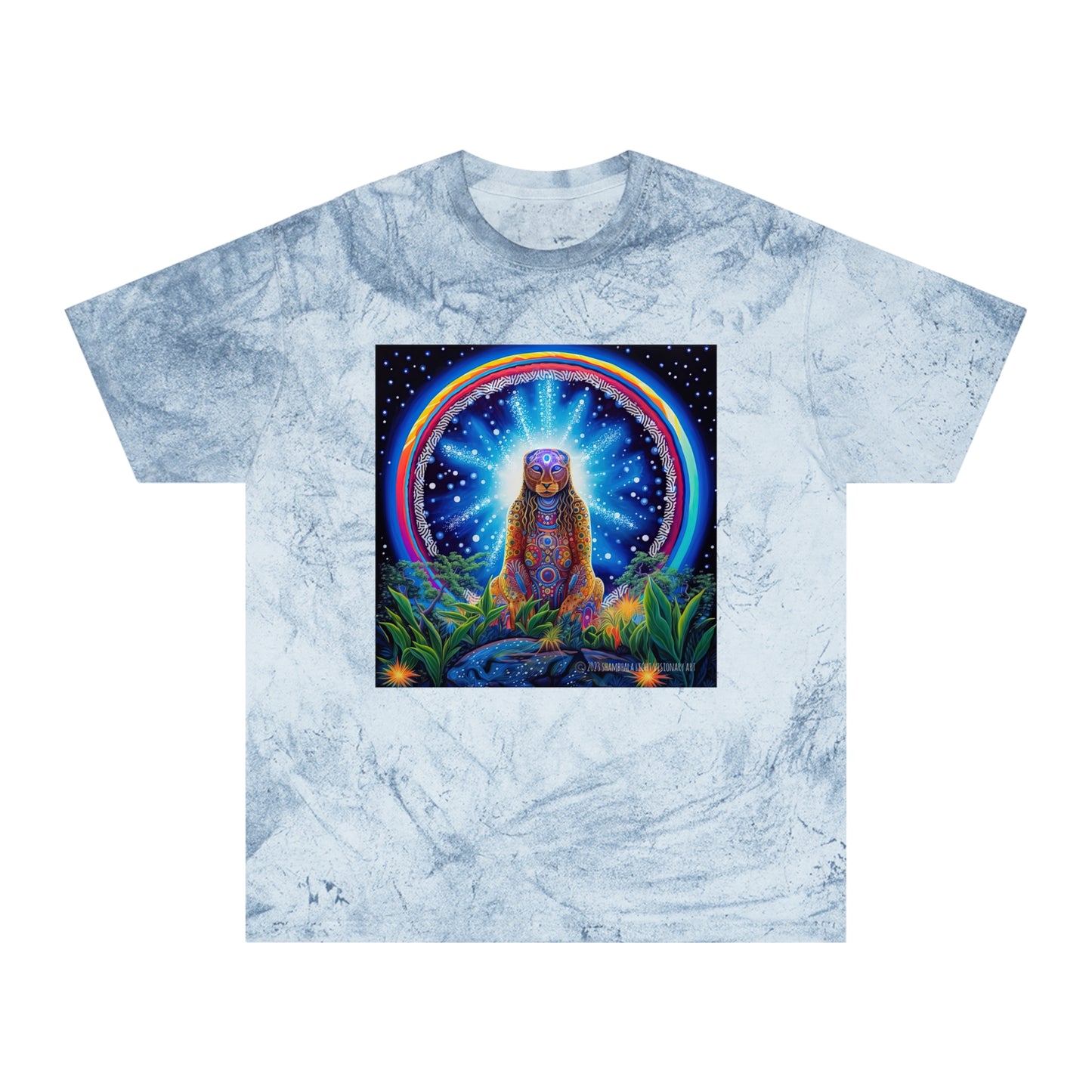 Cosmic Jaguar-Vibrant Spirit Unisex Color Blast T-Shirt