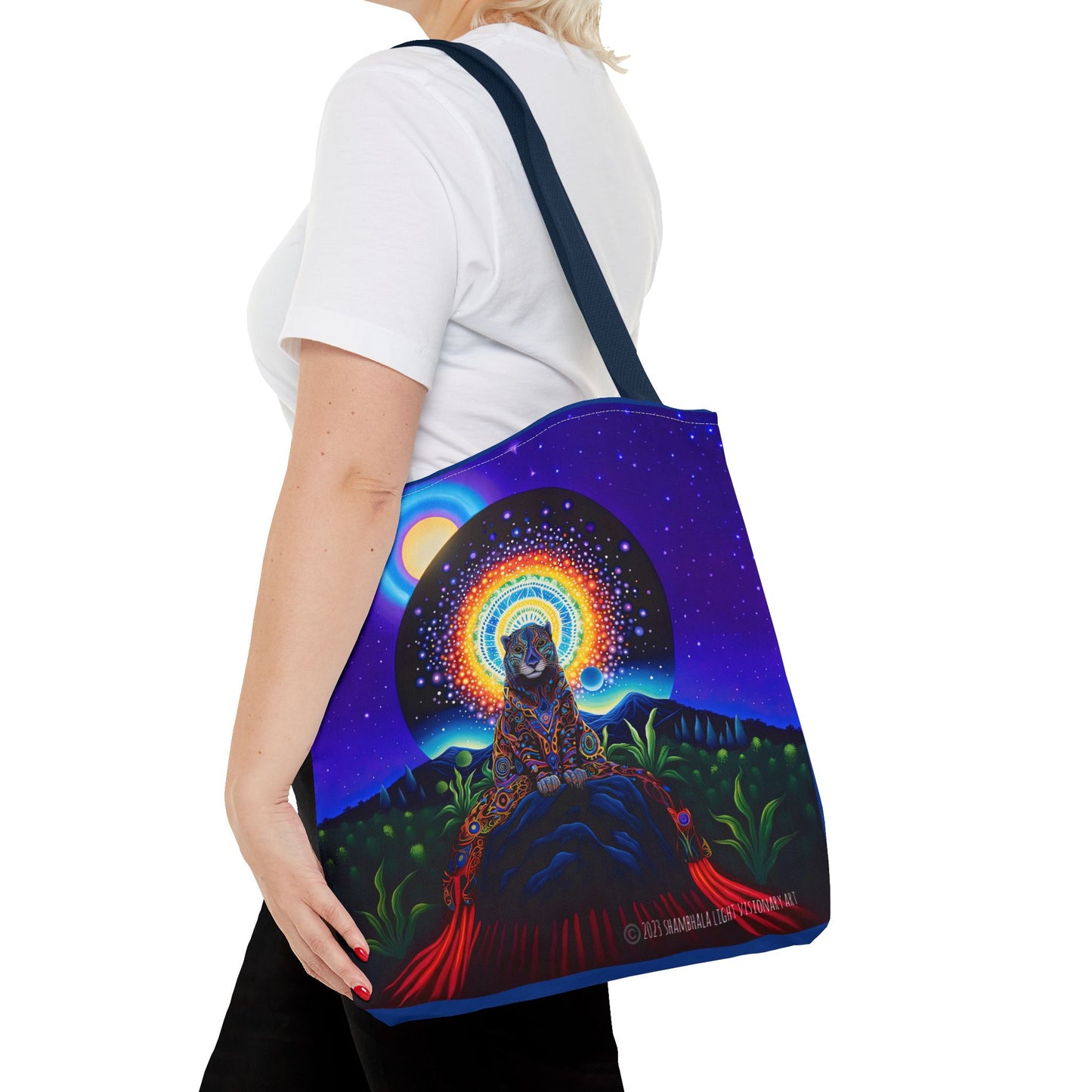 Cosmic Jaguar Tote Bag