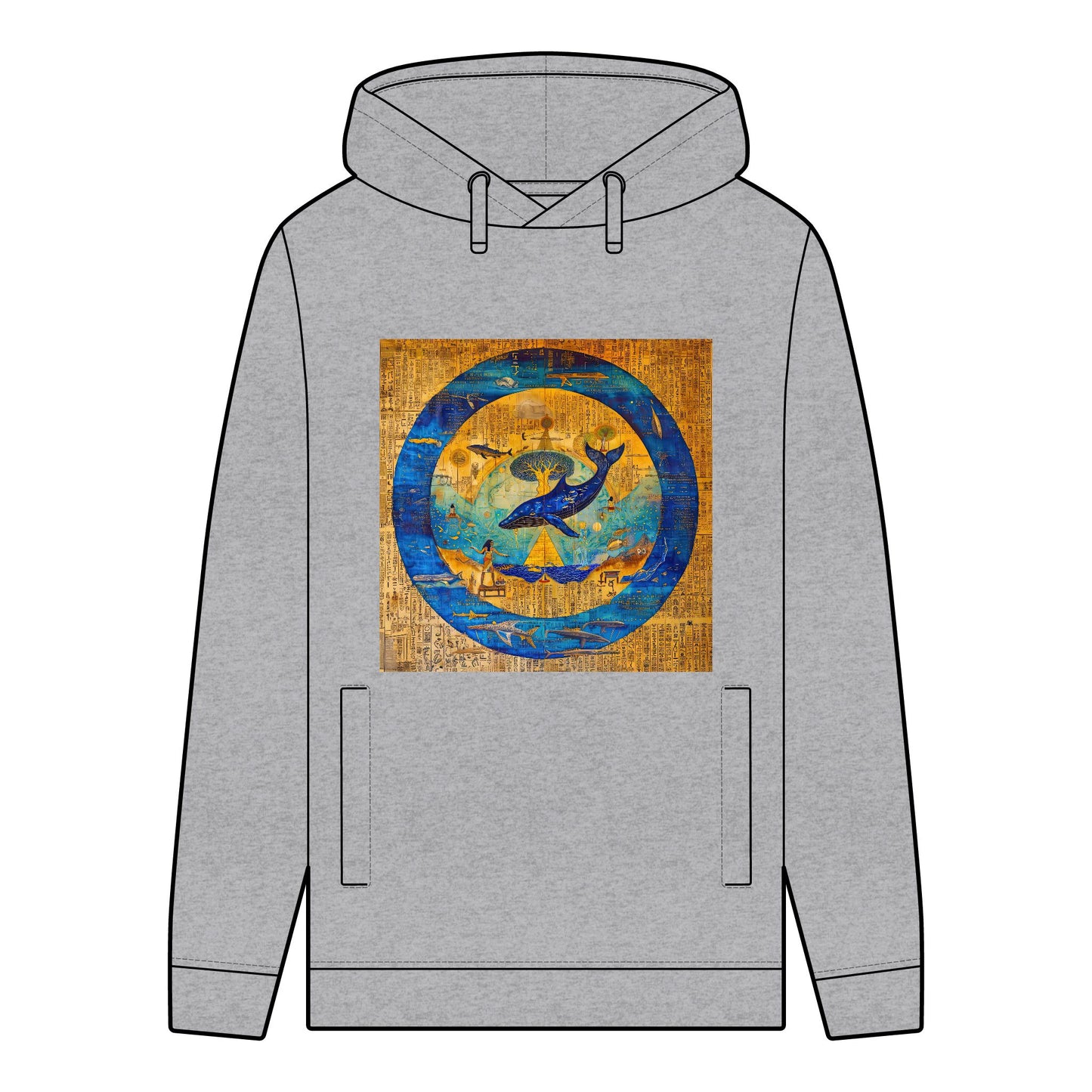 Sirius Codex: Whale Guardian and the Tree of Light-Man's 100% Organic Cotton Hoodie