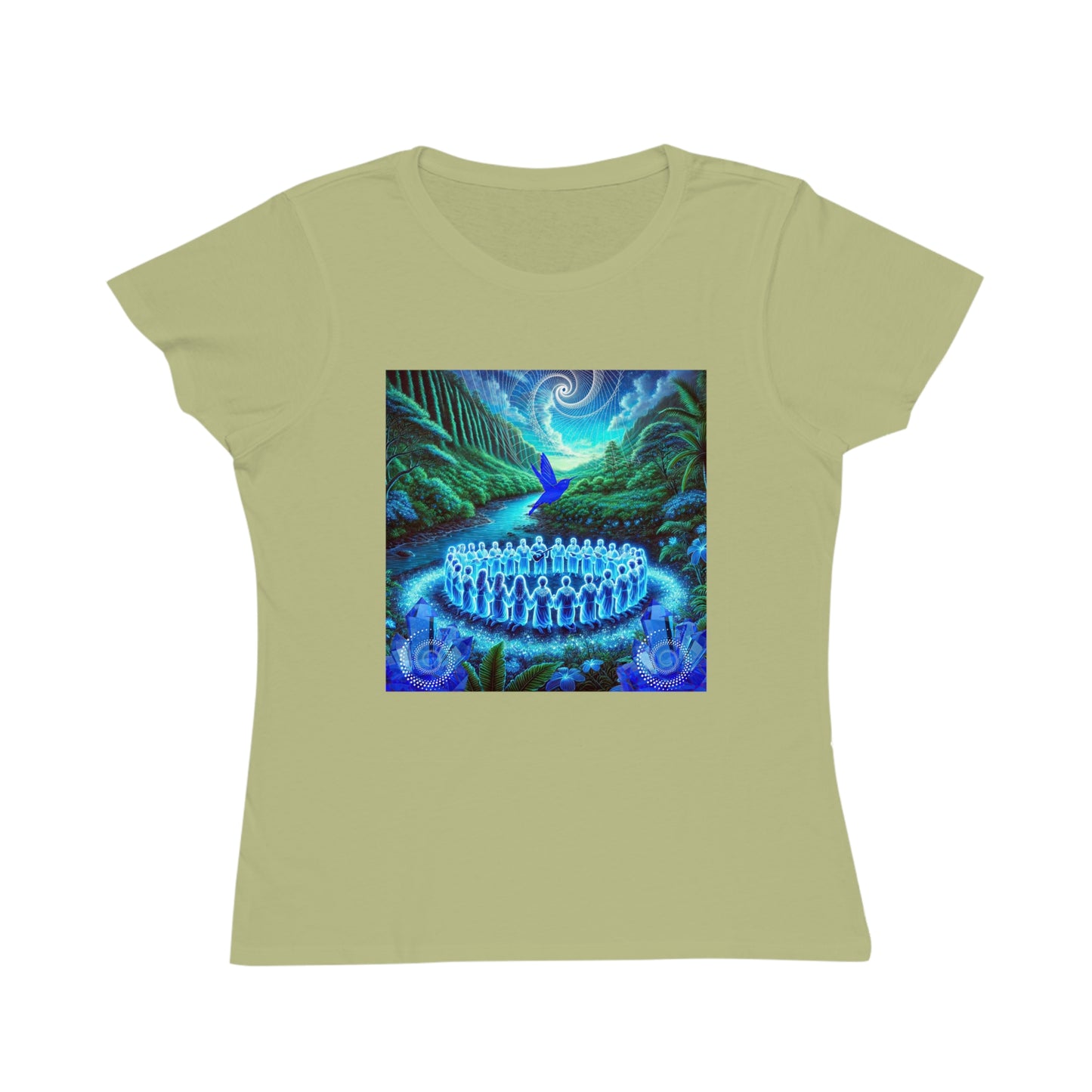 The Song of the Blue Hummingbird-100%Organic Women's T-Shirt