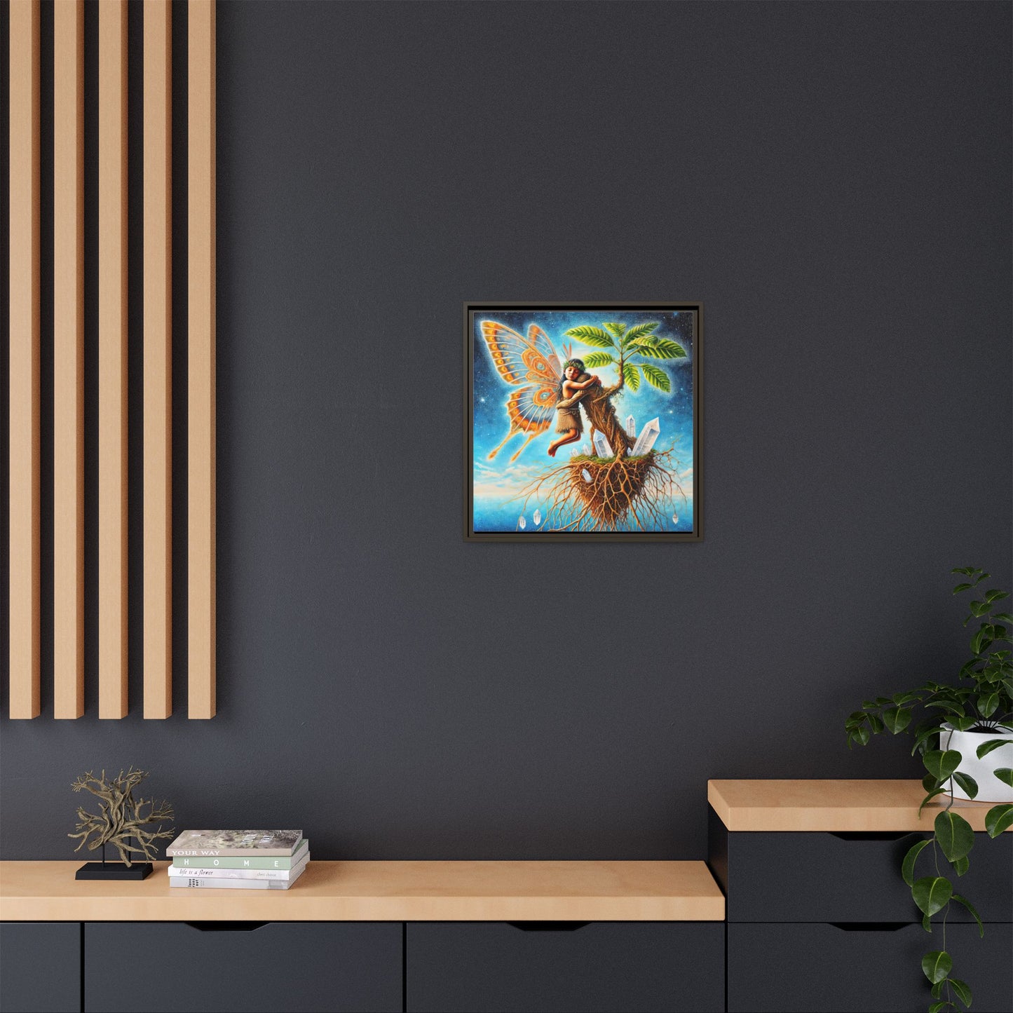 Child of The Earth-Framed Canvas Art