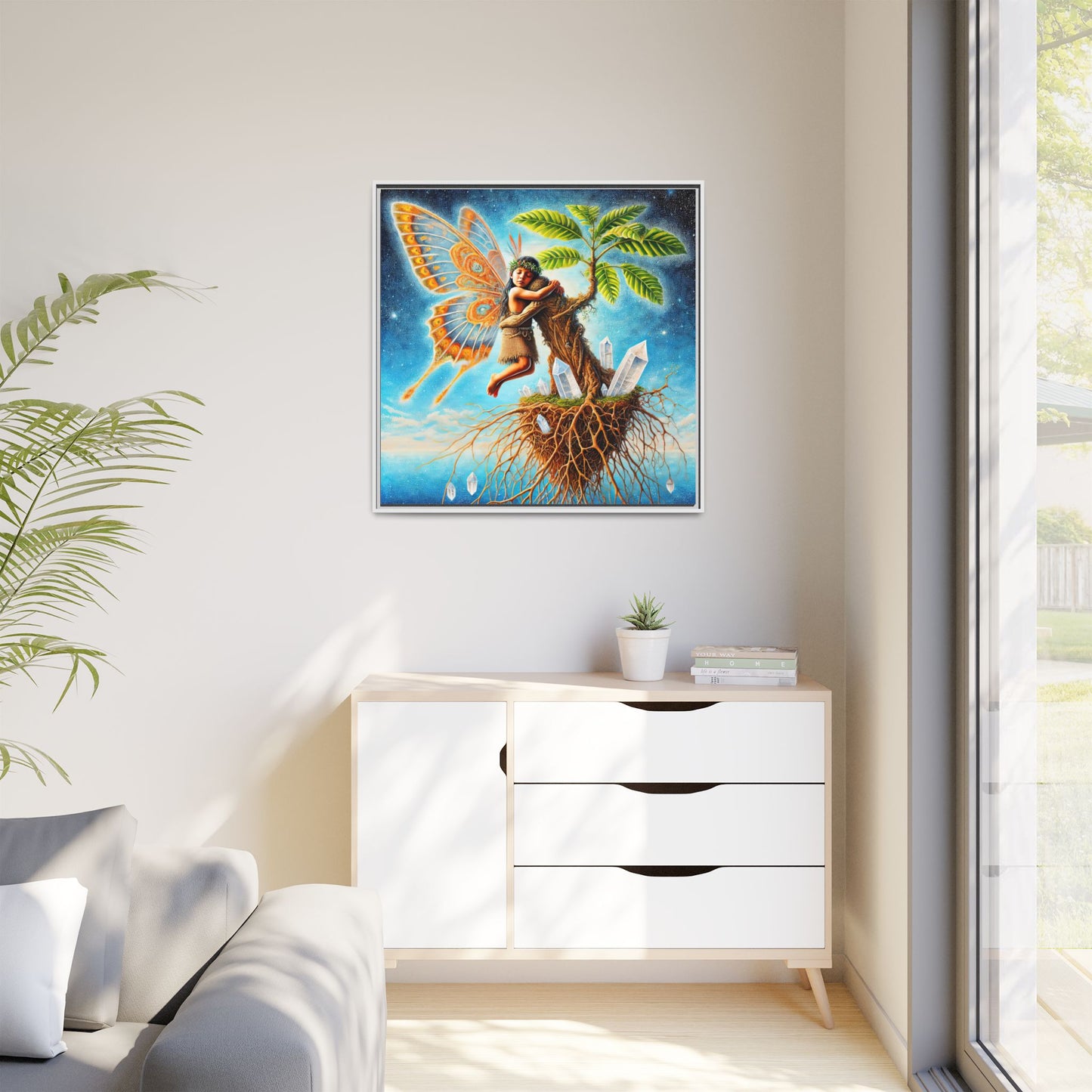 Child of The Earth-Framed Canvas Art