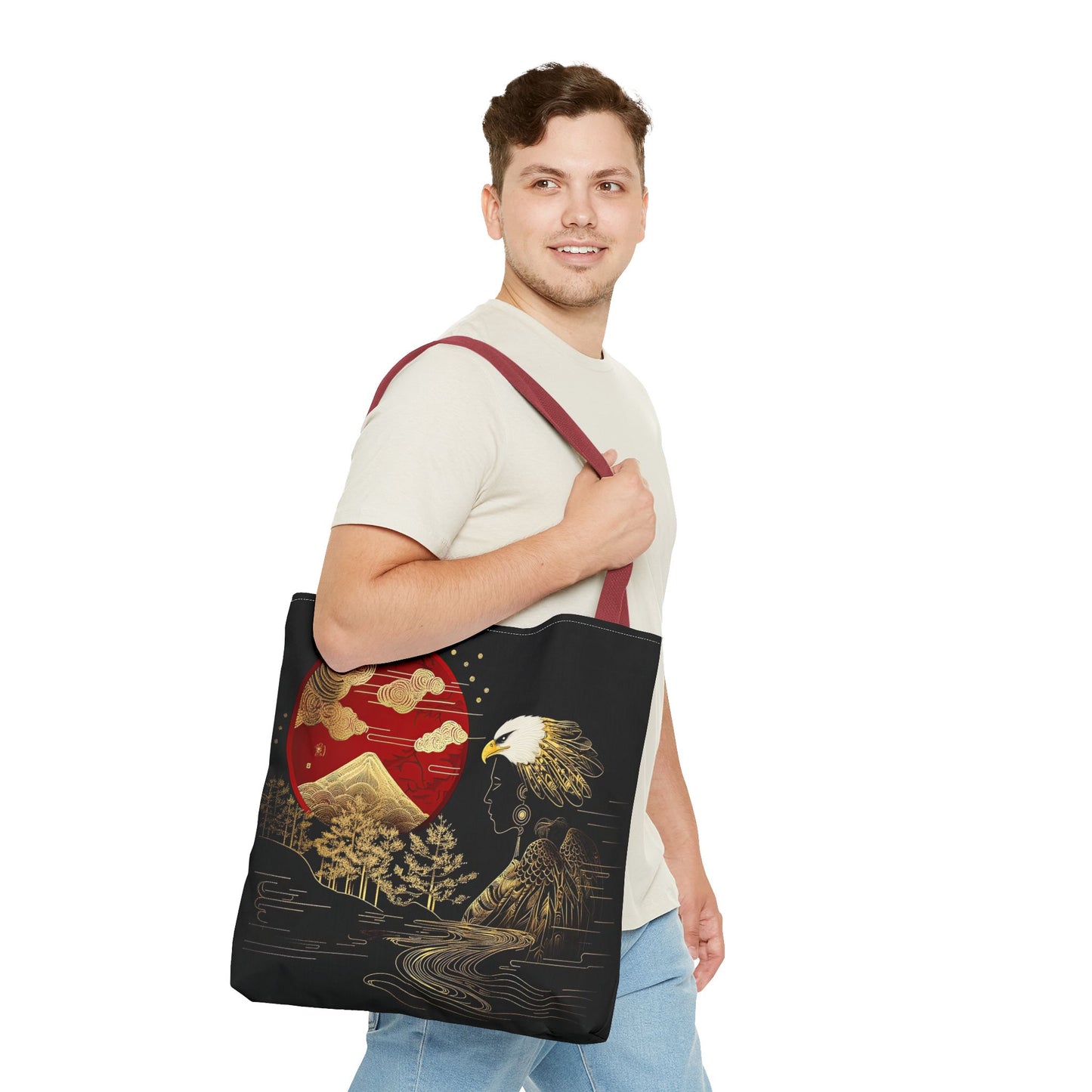 The Golden Eagle&Sun-Spirit Tote Bag