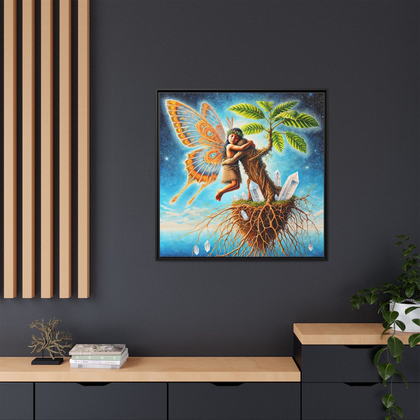 Child of The Earth-Framed Canvas Art