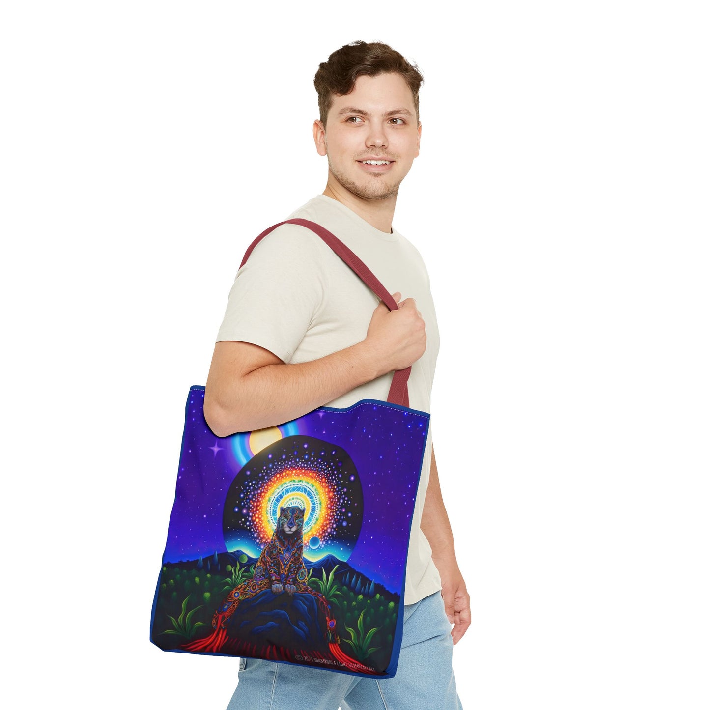 Cosmic Jaguar Tote Bag