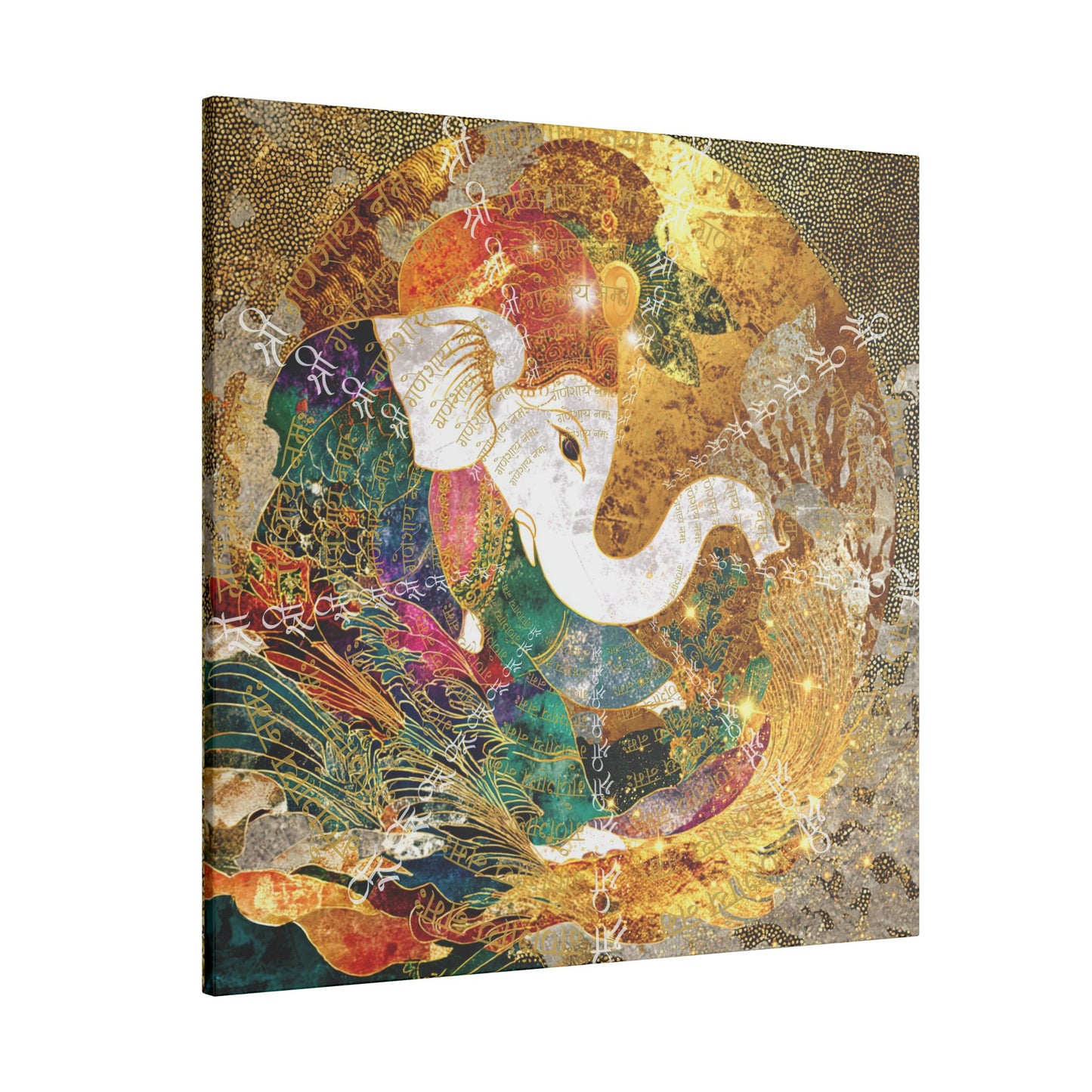 Blessing of Ganesha-Matte Premium Canvas Art