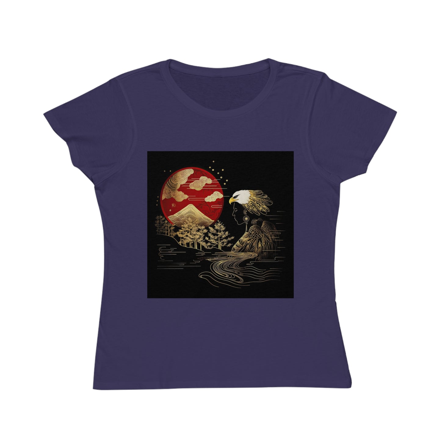 The Golden Eagle&Sun Women's 100% Organic Cotton T-Shirt