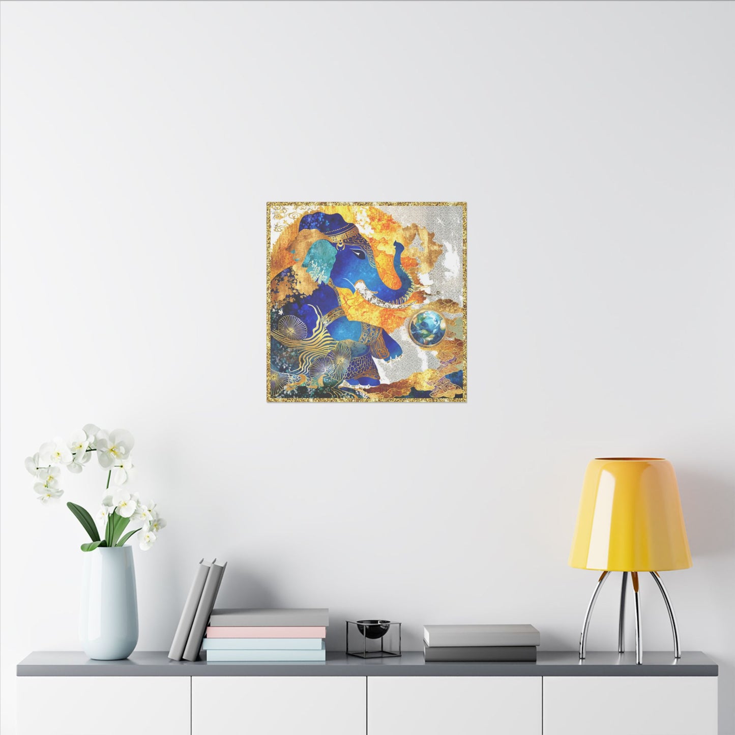 Blessing of Ganesha-Matte Canvas Art