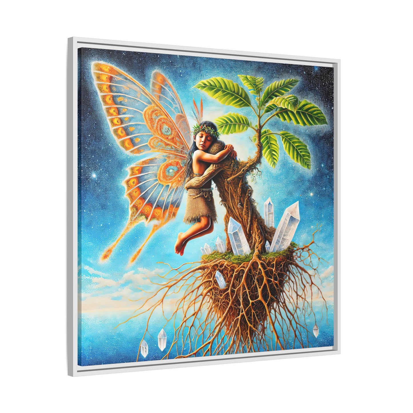 Child of The Earth-Framed Canvas Art