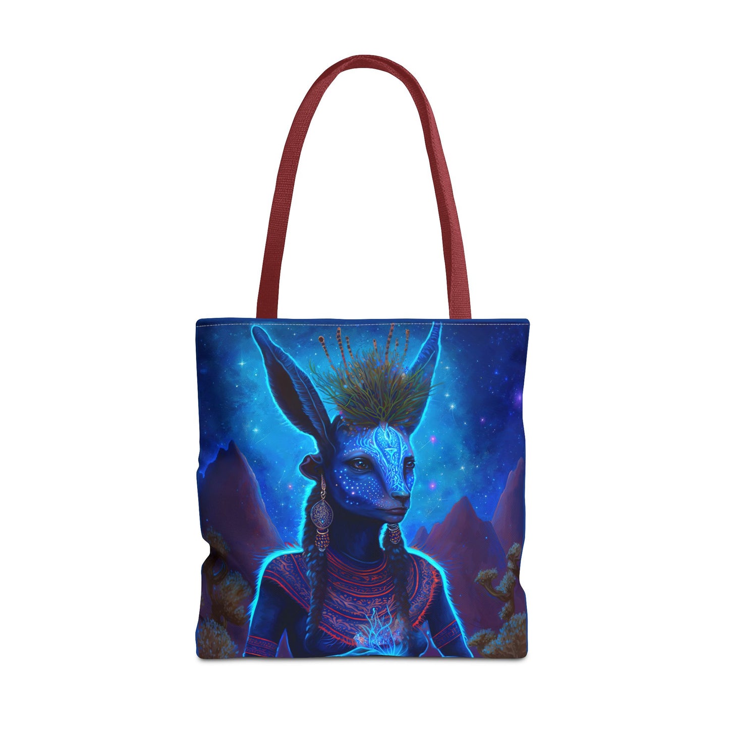 Sacred Blue Deer-Spirit Tote Bag