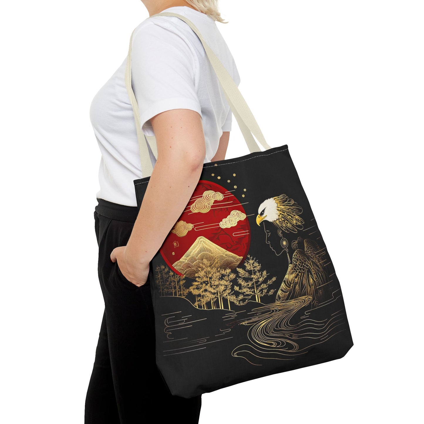 The Golden Eagle&Sun-Spirit Tote Bag