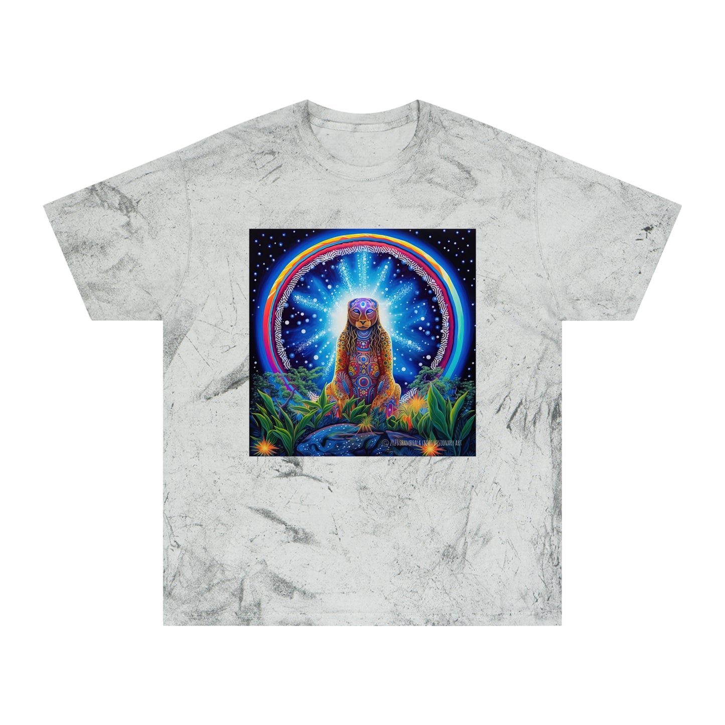 Cosmic Jaguar-Vibrant Spirit Unisex Color Blast T-Shirt