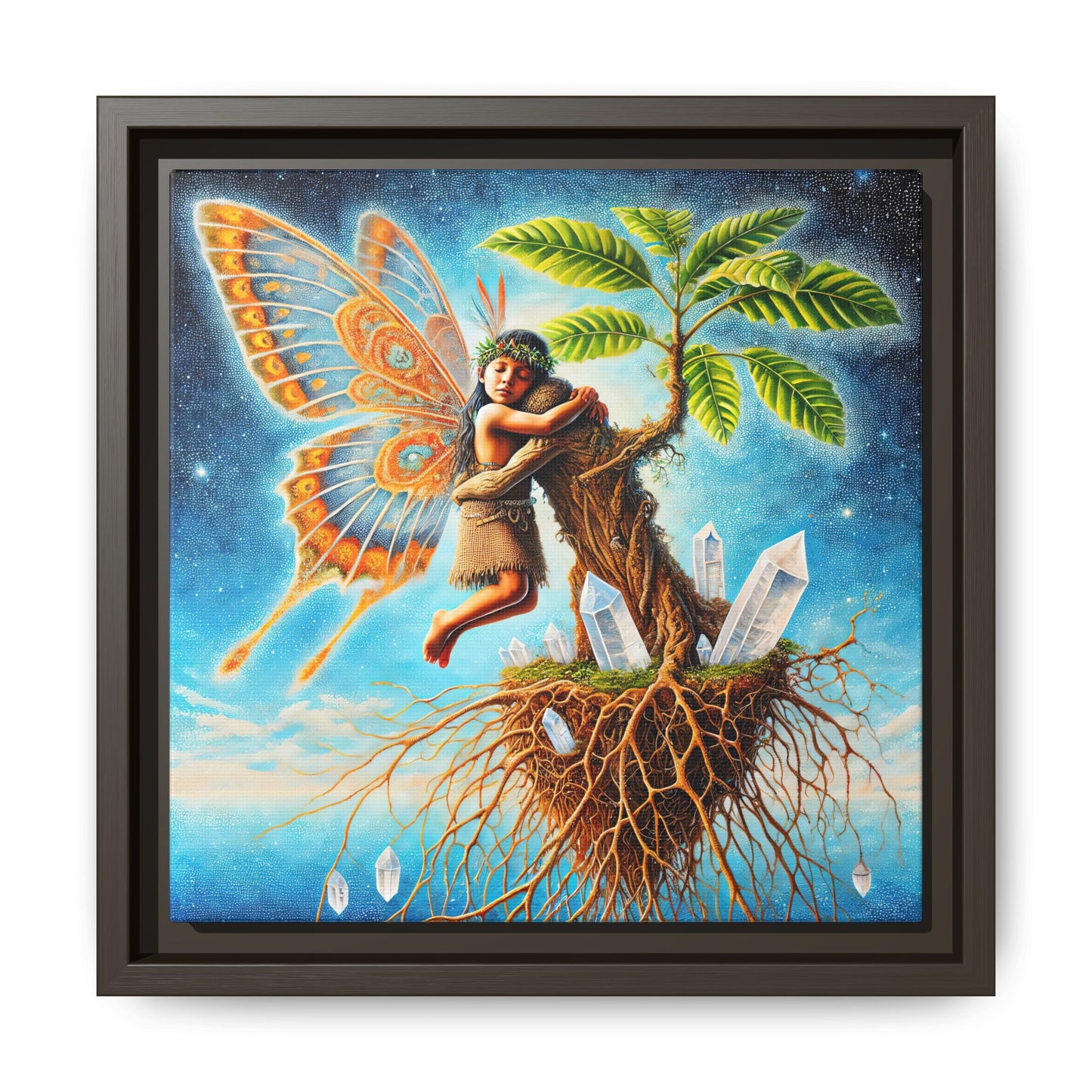 Child of The Earth-Framed Canvas Art