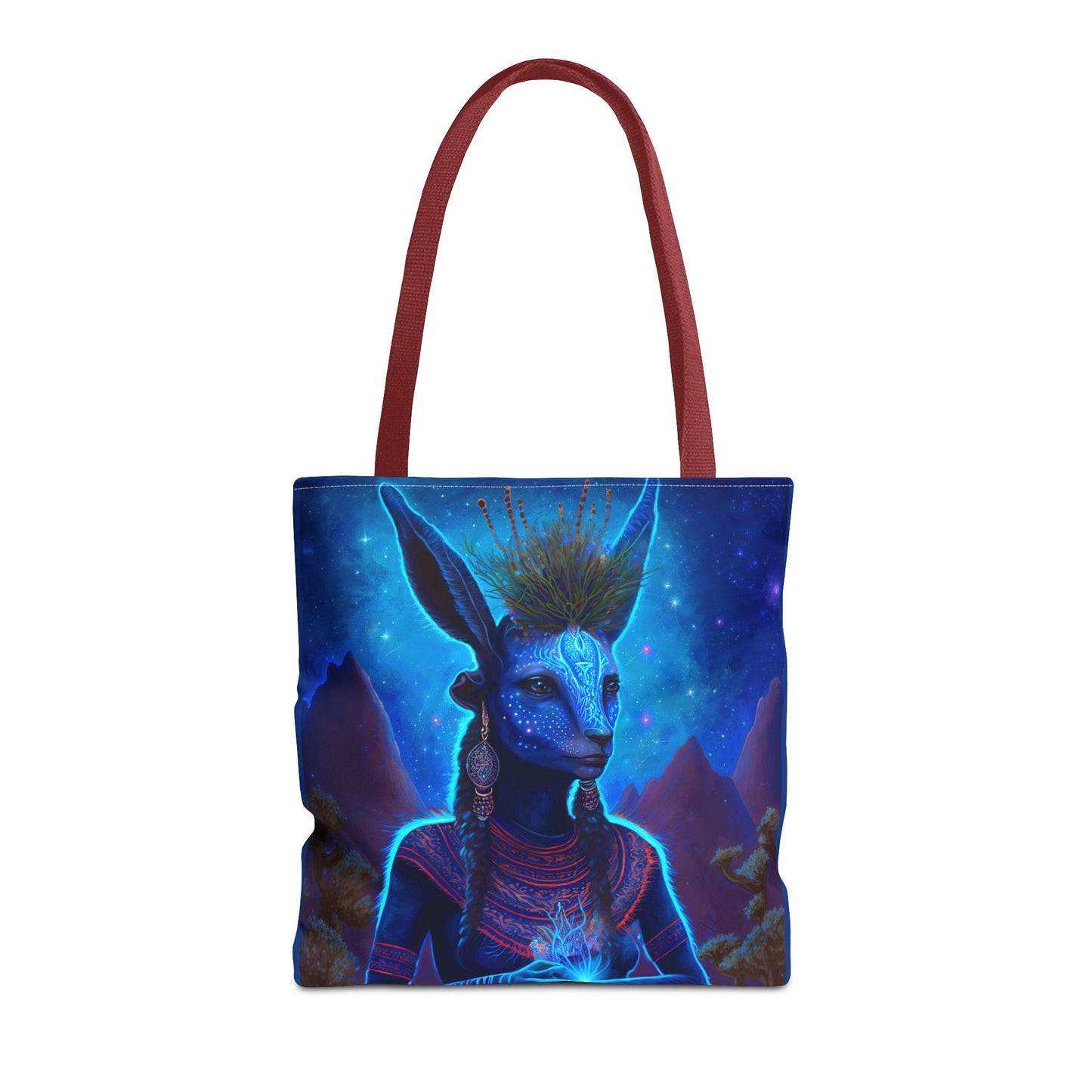 Sacred Blue Deer-Spirit Tote Bag