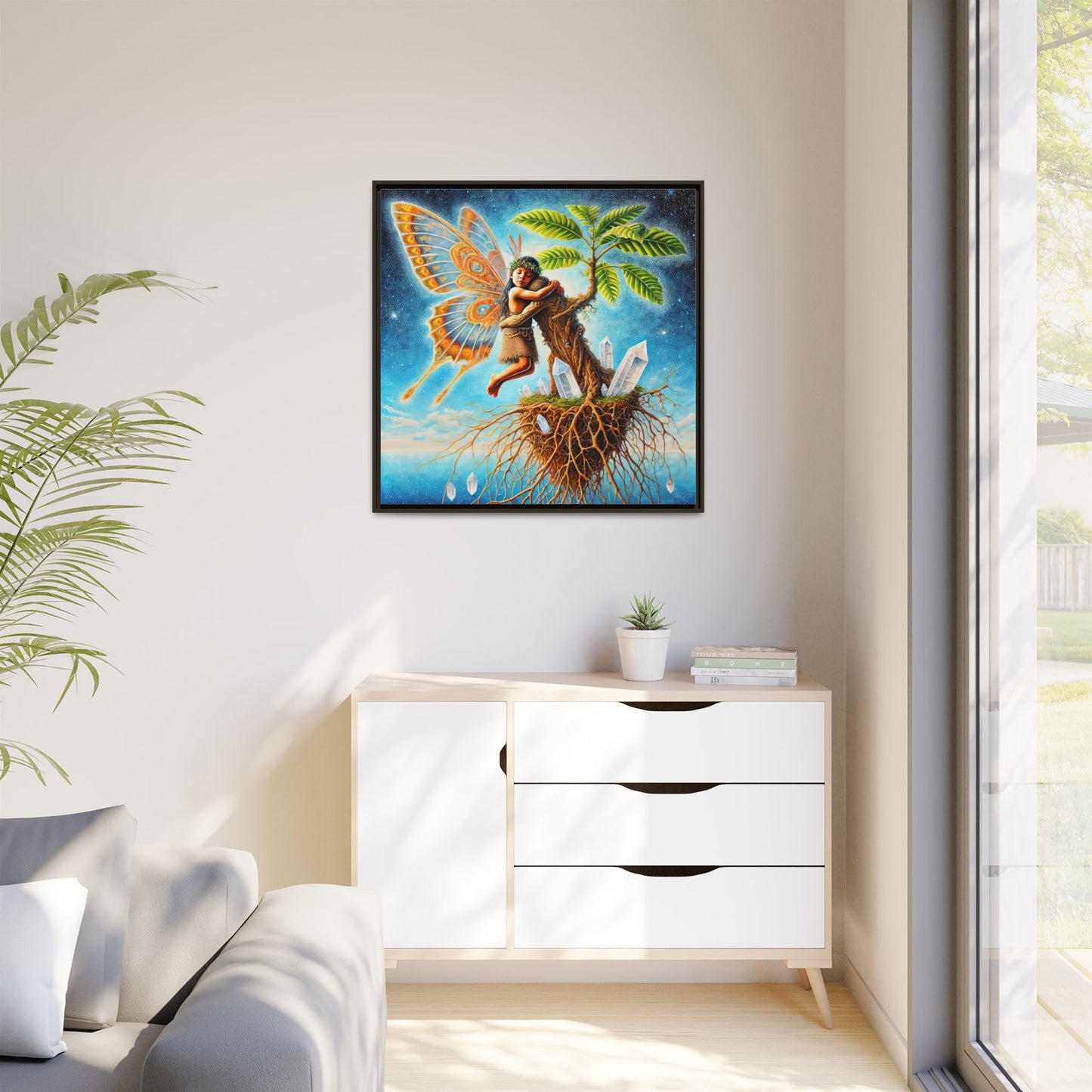 Child of The Earth-Framed Canvas Art