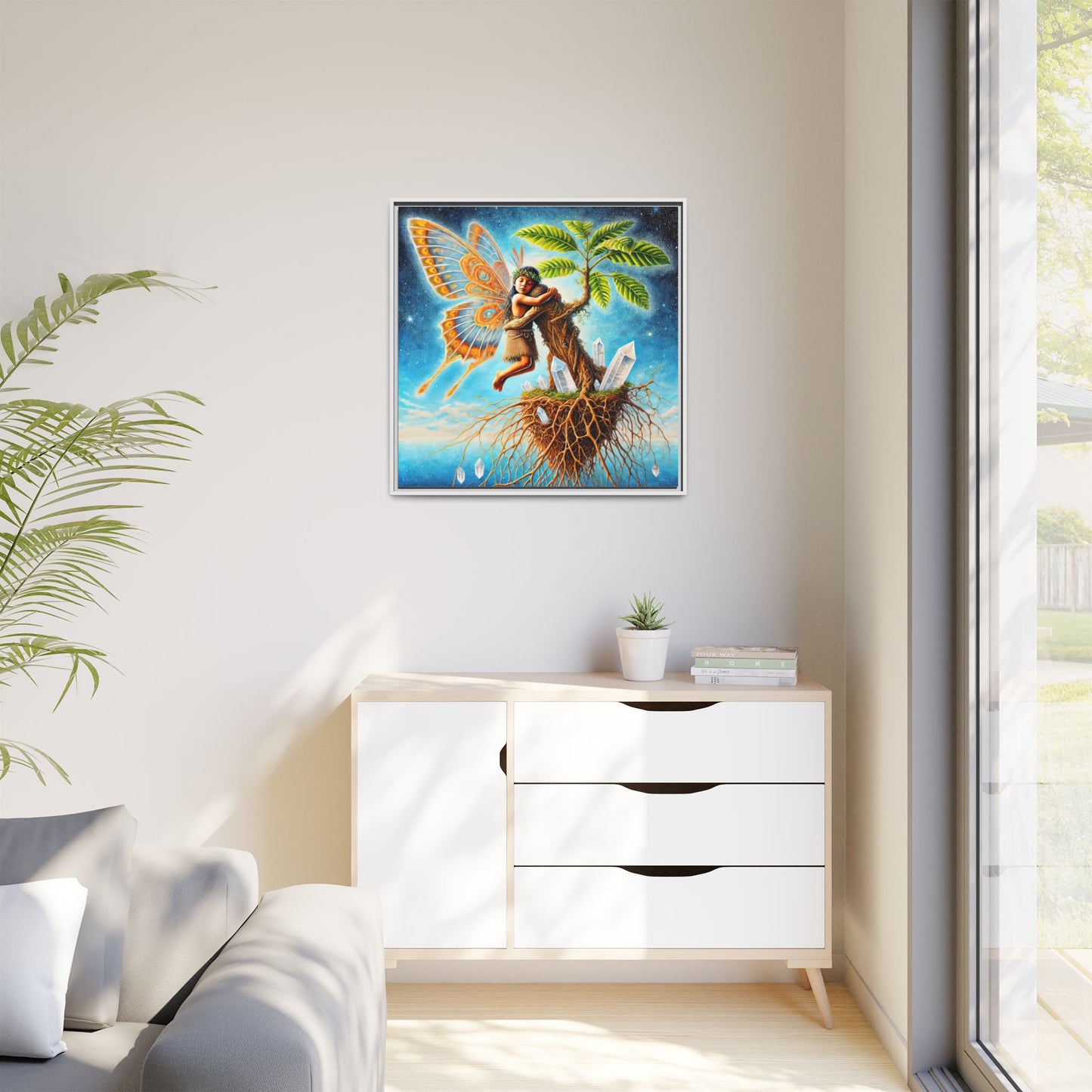 Child of The Earth-Framed Canvas Art