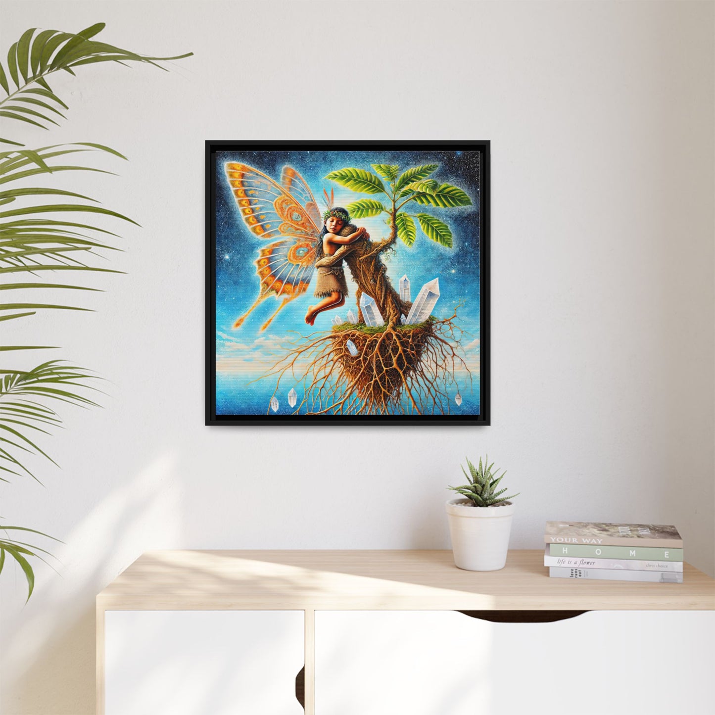 Child of The Earth-Framed Canvas Art