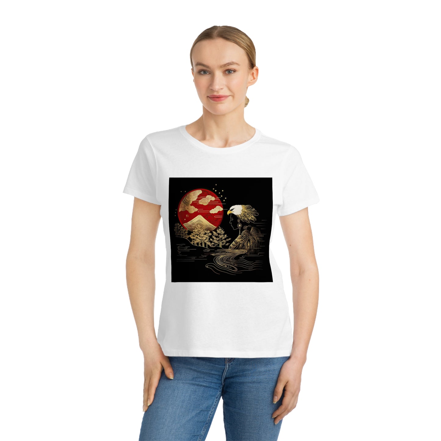 The Golden Eagle&Sun Women's 100% Organic Cotton T-Shirt