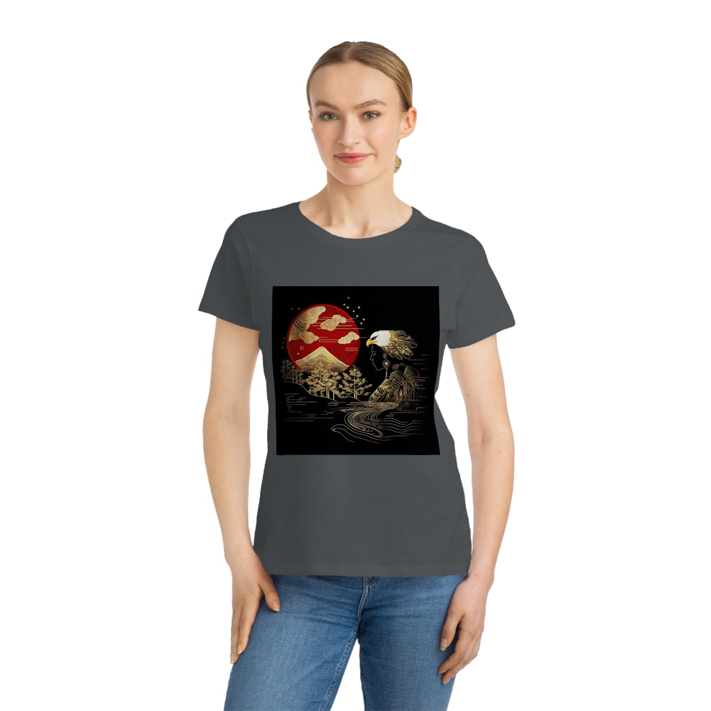 The Golden Eagle&Sun Women's 100% Organic Cotton T-Shirt
