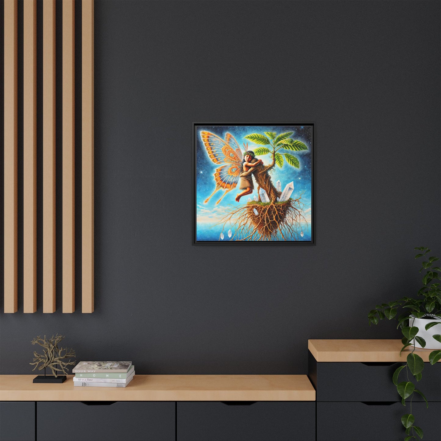 Child of The Earth-Framed Canvas Art