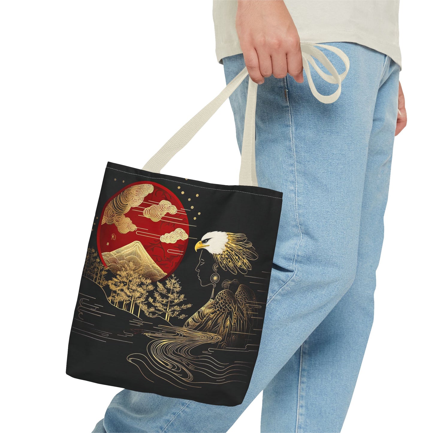 The Golden Eagle&Sun-Spirit Tote Bag