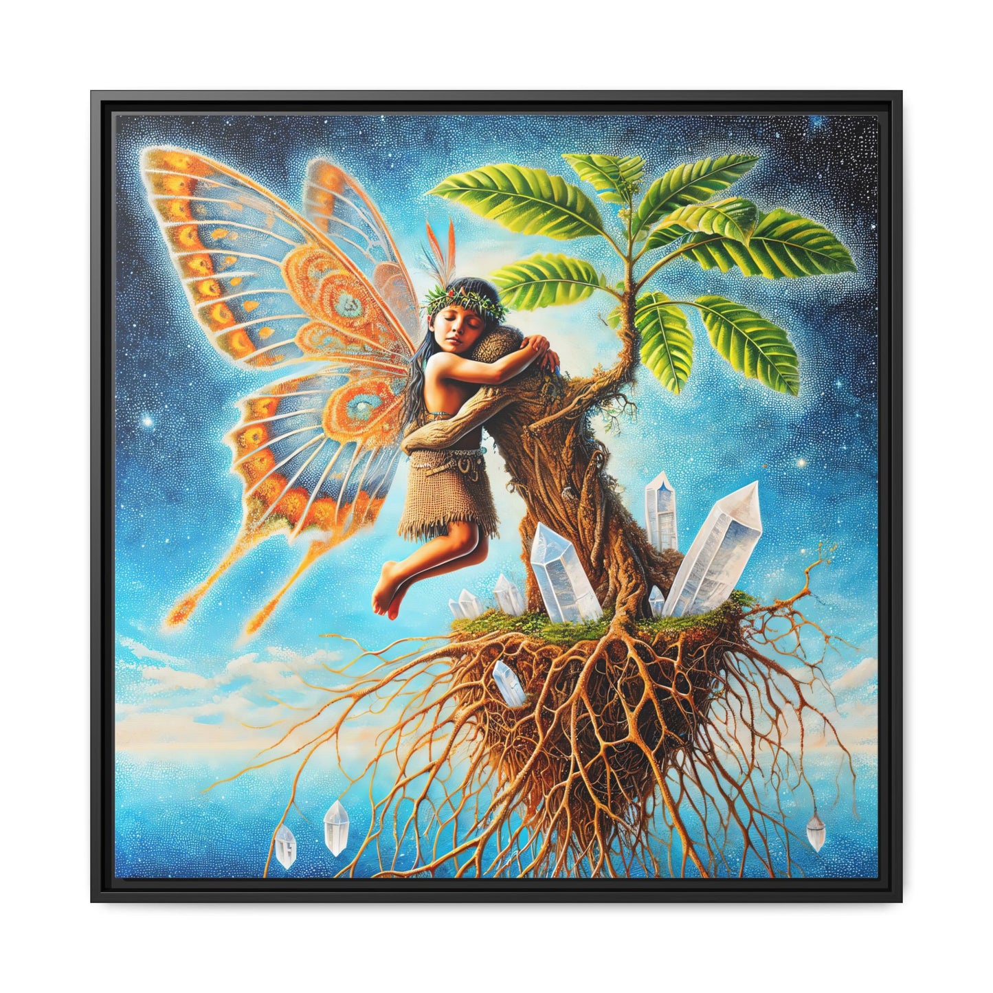 Child of The Earth-Framed Canvas Art