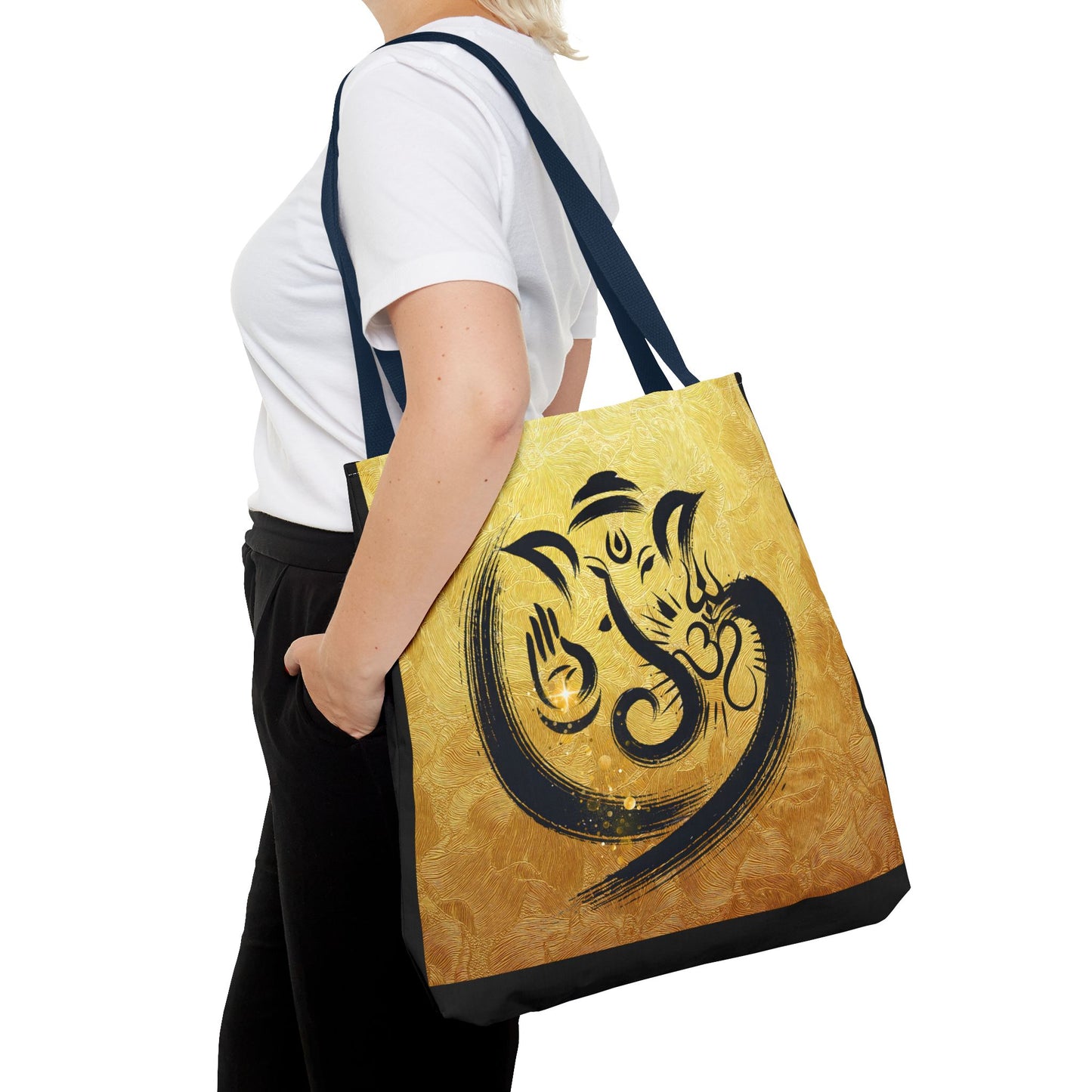 Spiritual Ganesh Tote Bag - Eco-Friendly Canvas Carryall for Festivals and Everyday Use