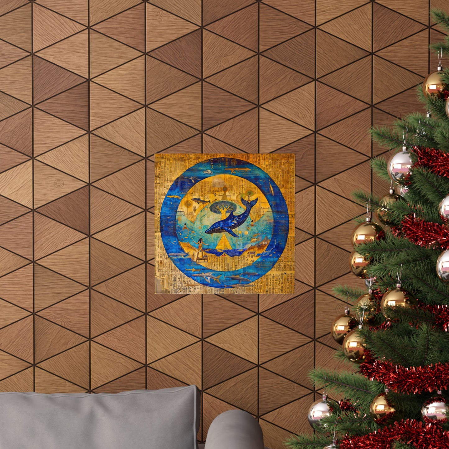 Star Whale and Tree of Life-Museum Grade Matte Poster