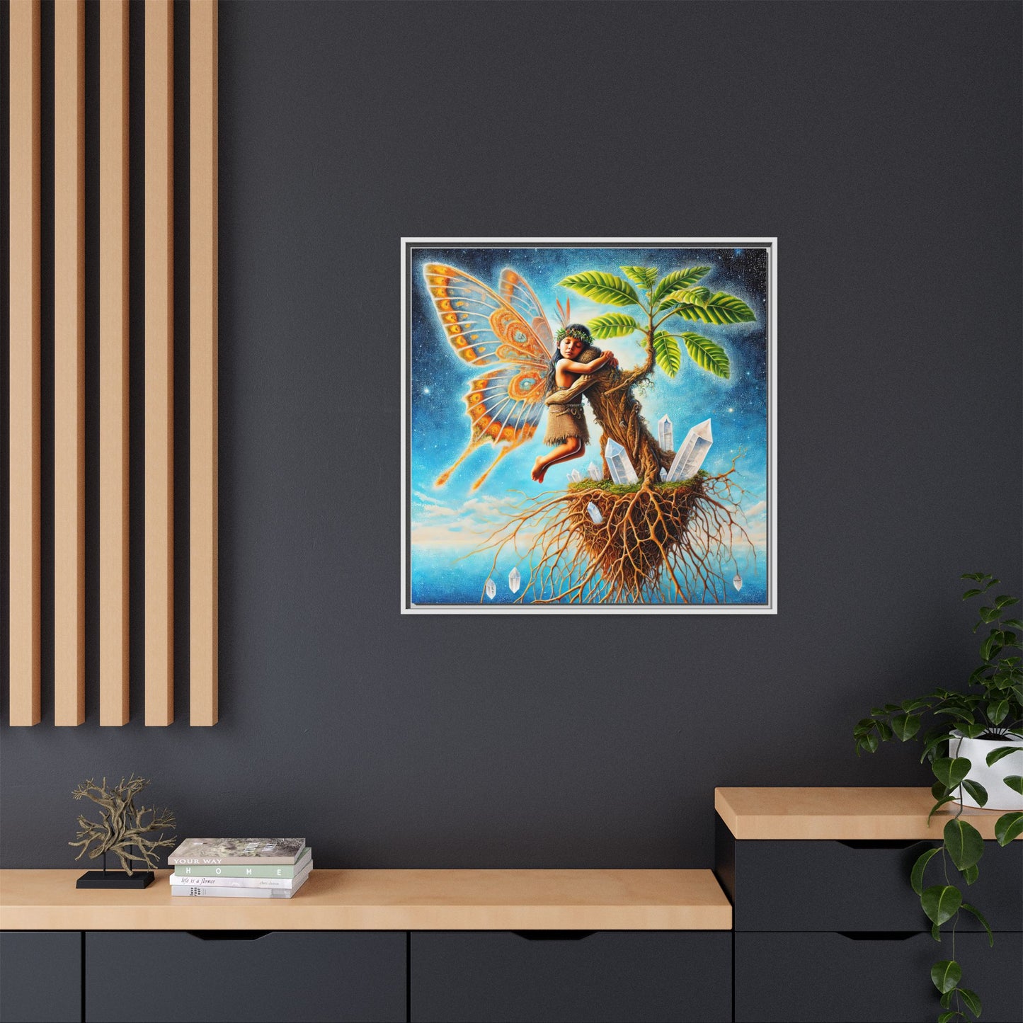 Child of The Earth-Framed Canvas Art