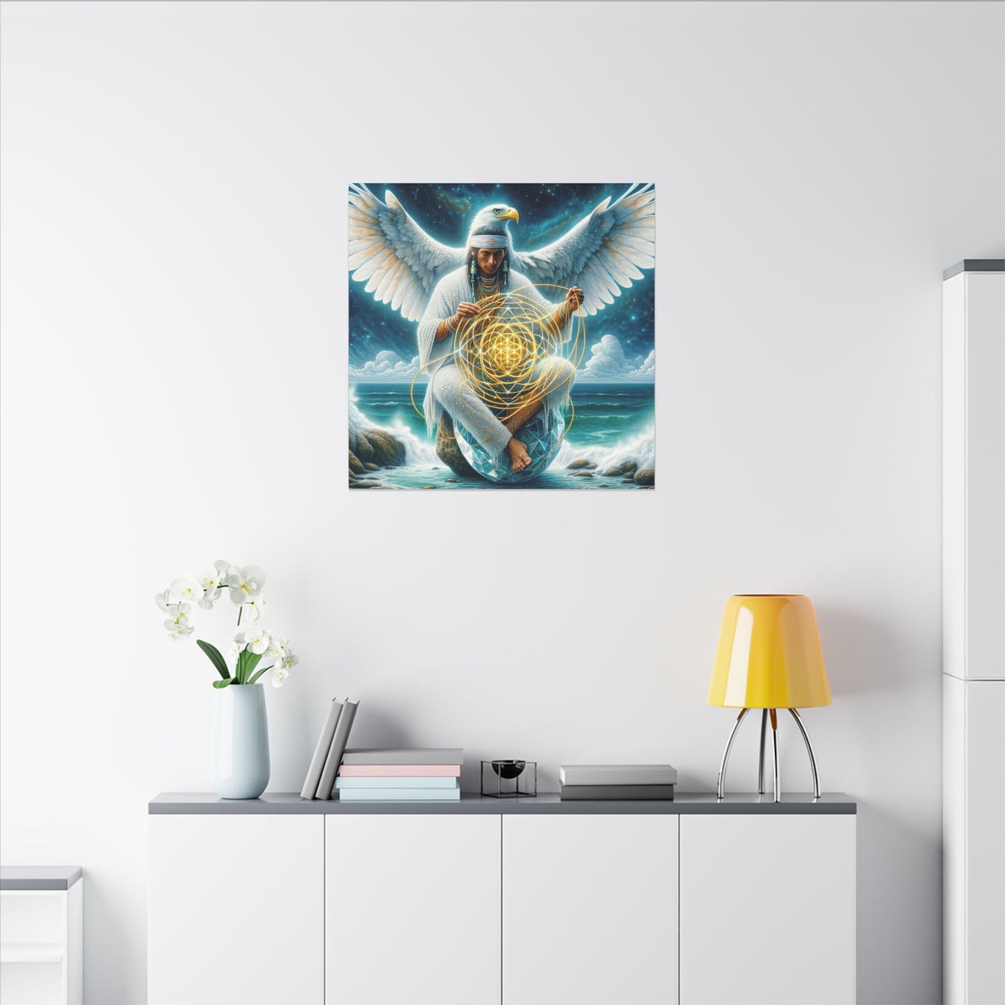The Weaver of Light-Matte Canvas Art