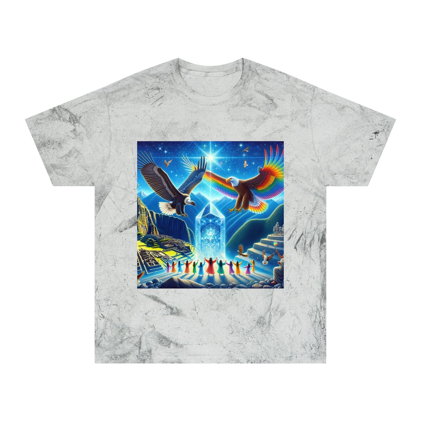Prophecy of Eagle and Condor-Unisex Color Blast T-Shirt