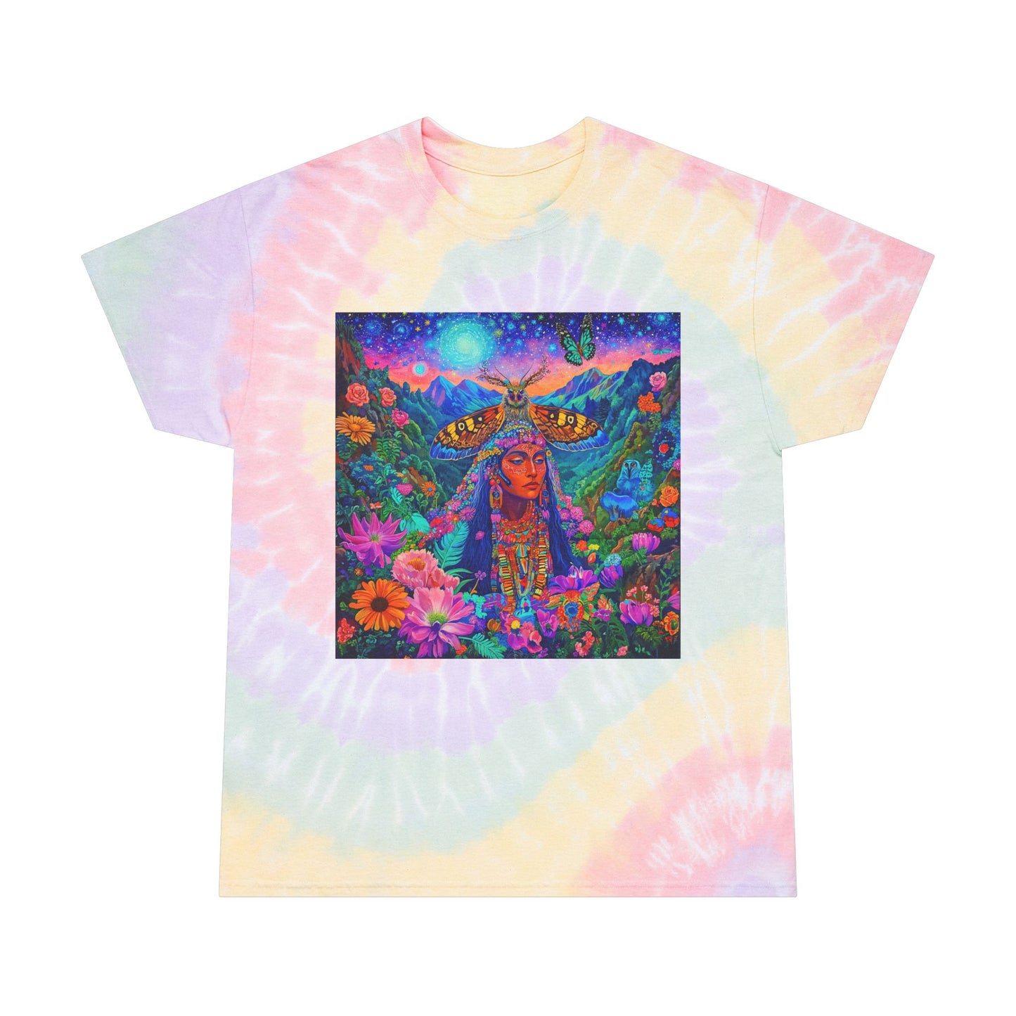 Blooming Soul-Spiral Tie-Dye Tee